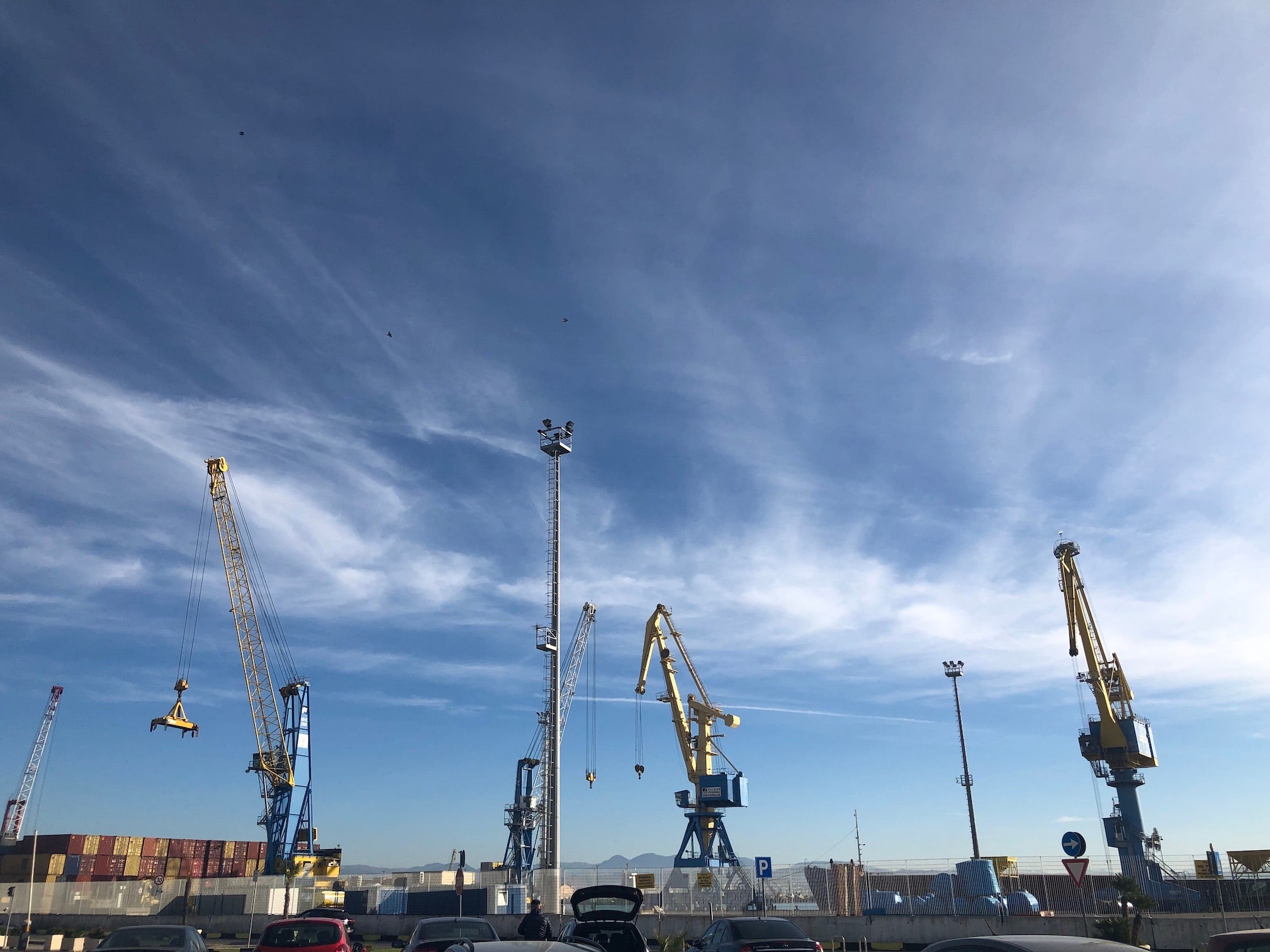 A scene from Albania’s main port at Durres