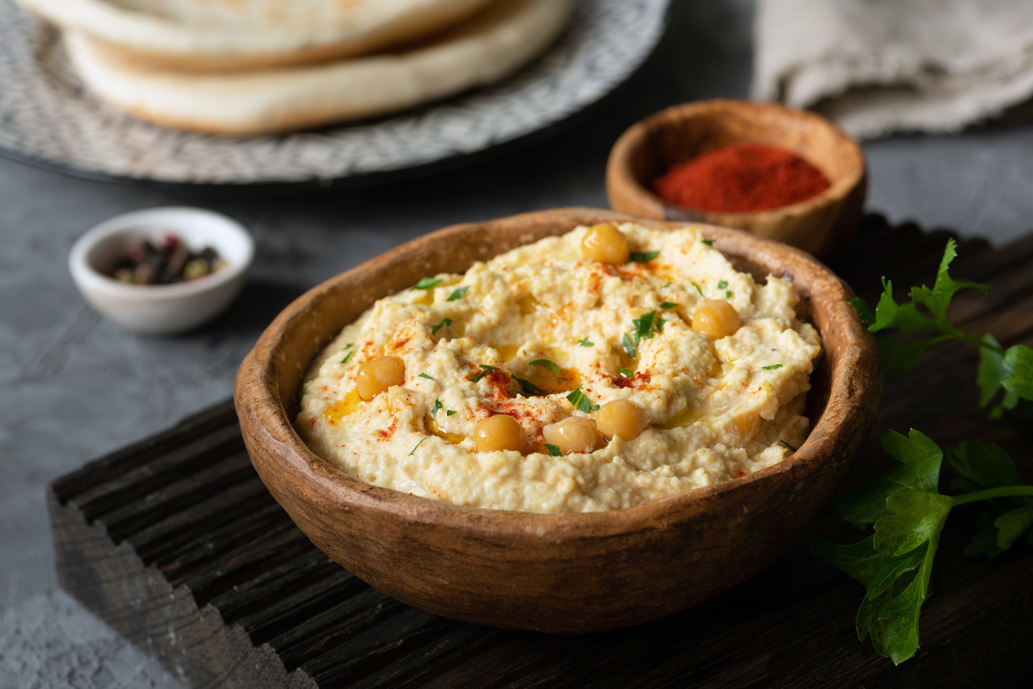 Hummus Chickpea in bowl.