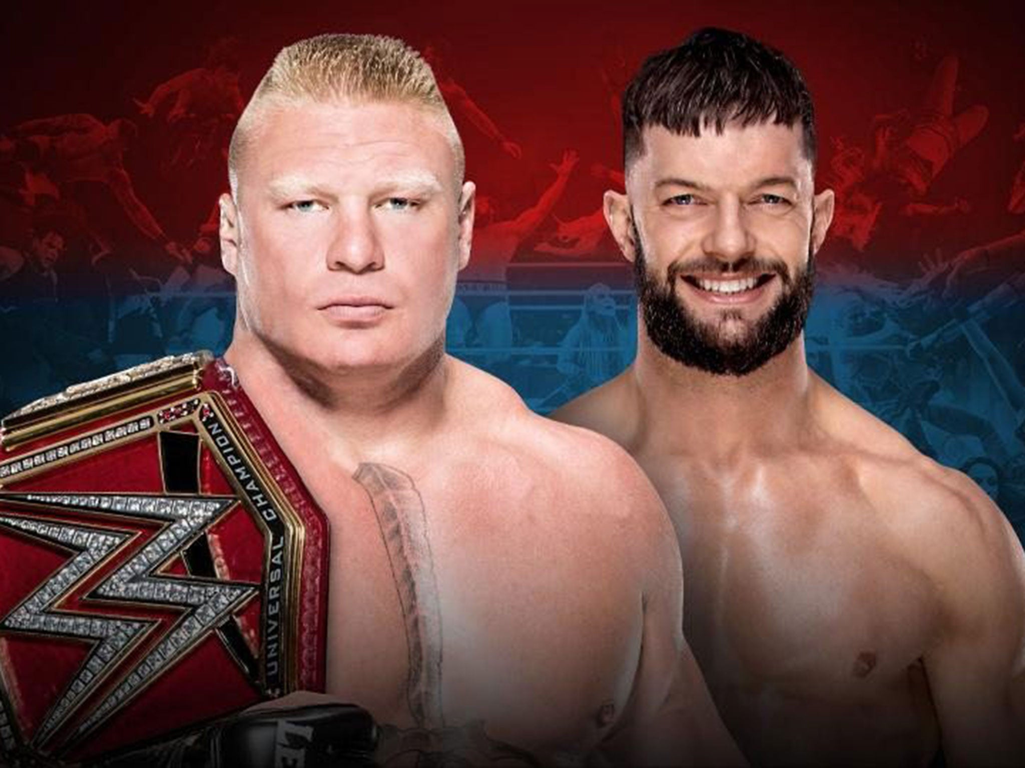 Brock Lesnar and Finn Balor face off for the WWE Universal Championship