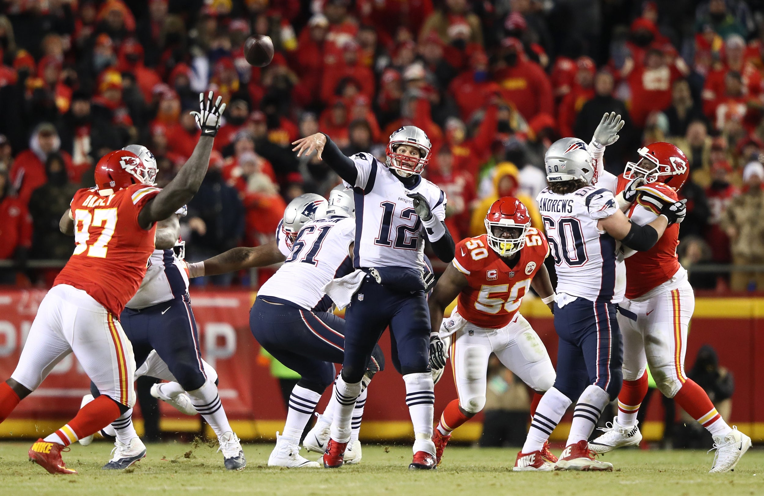 Tom Brady in action for the Patriots