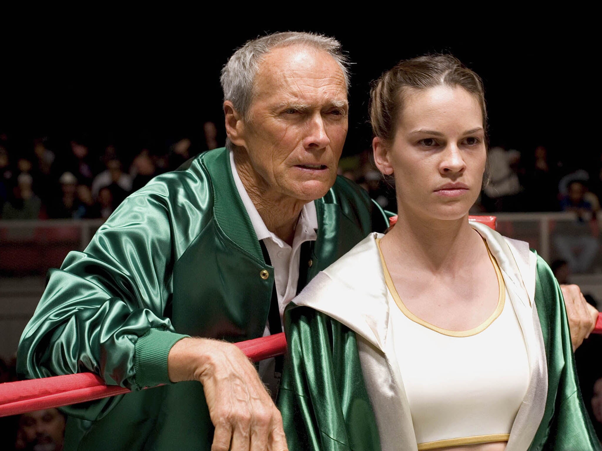 Eastwood and Hilary Swank, who won an Oscar as the boxer in 2004’s ‘Million Dollar Baby’