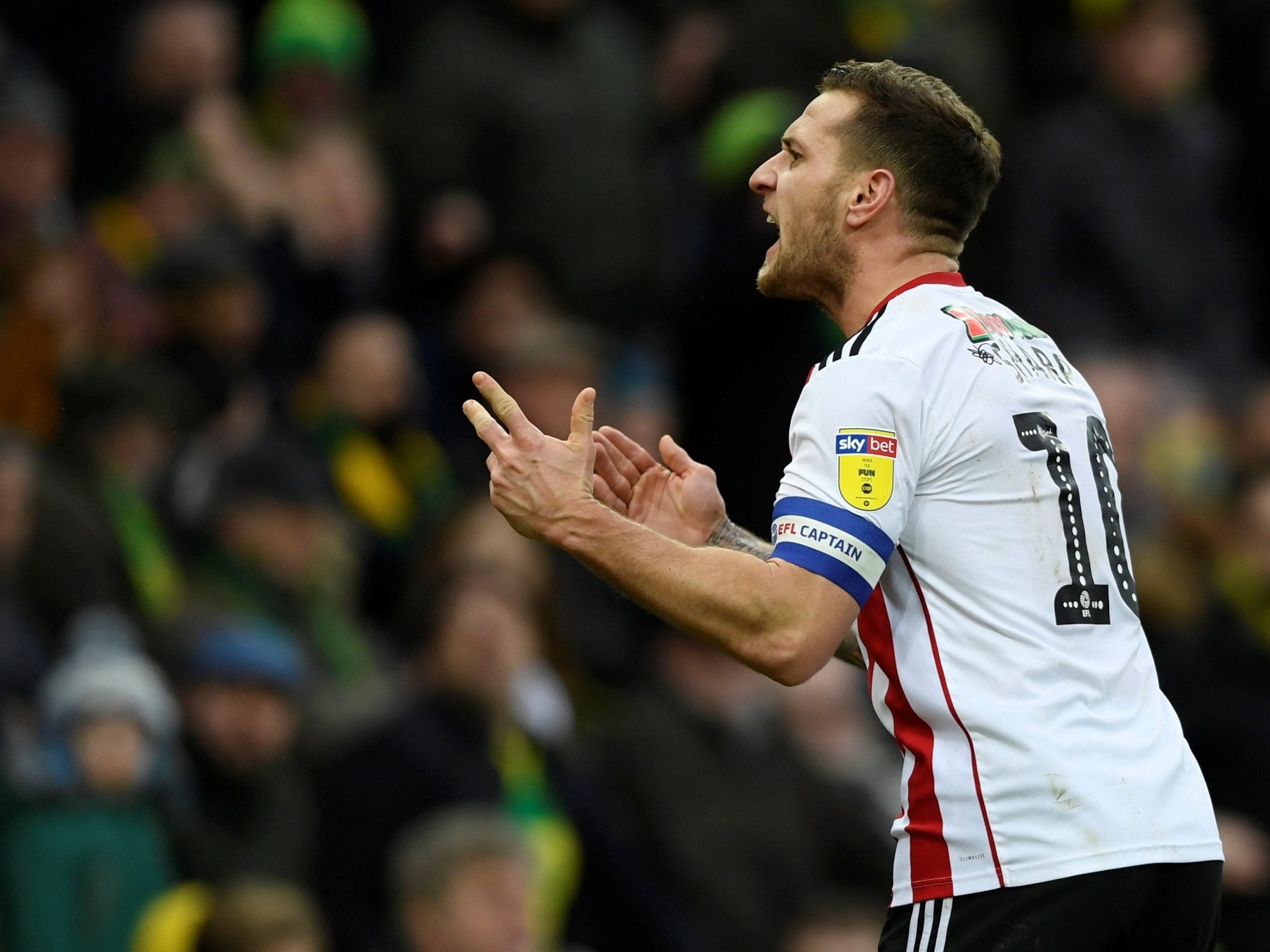 Sheffield United's Billy Sharp struck twice