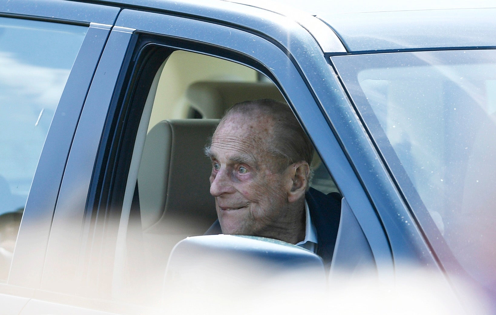 Prince Philip behind the wheel