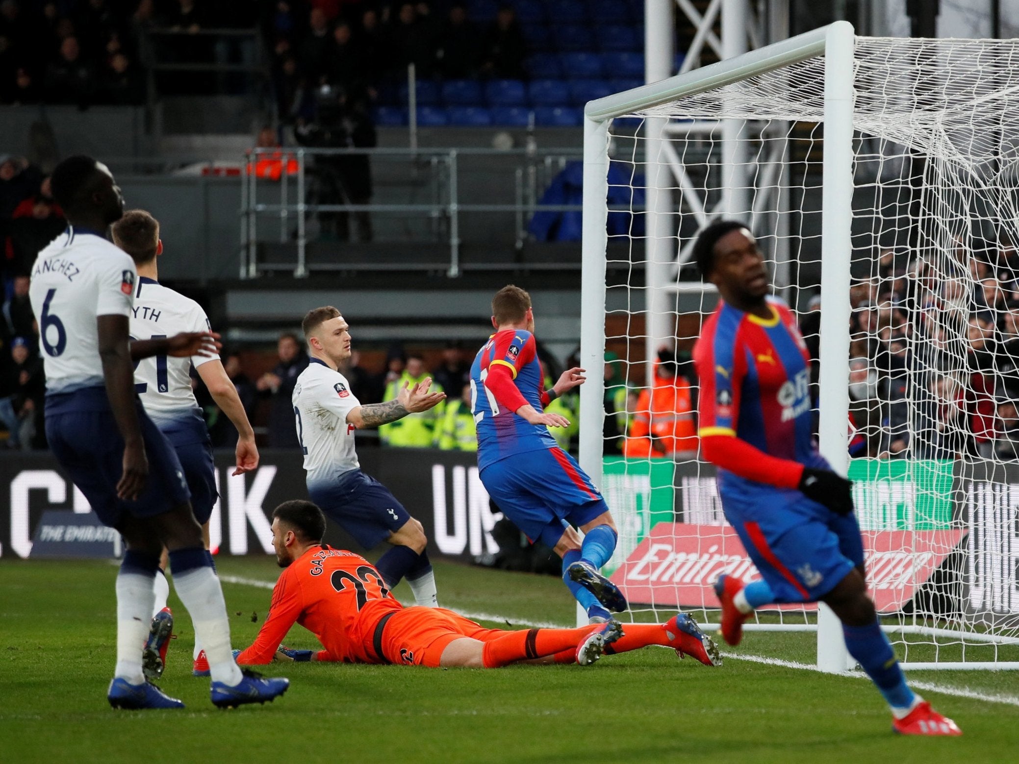 Connor Wickham, far side, turns away after scoring the opener