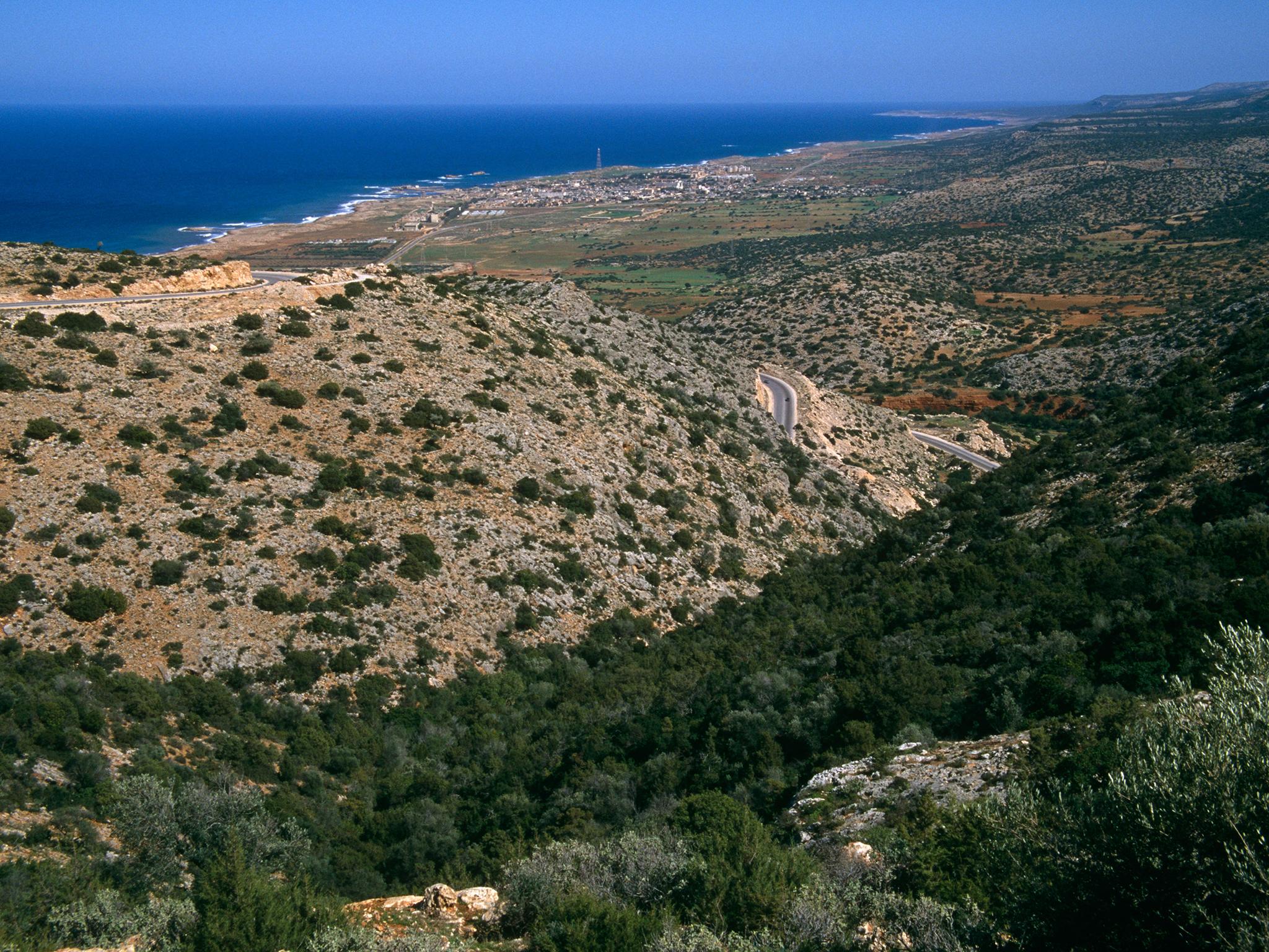 The site of the future deepwater seaport at Susah, Libya