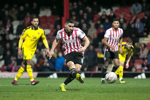 Ollie Watkins appeared to dive to win Brentford a penalty