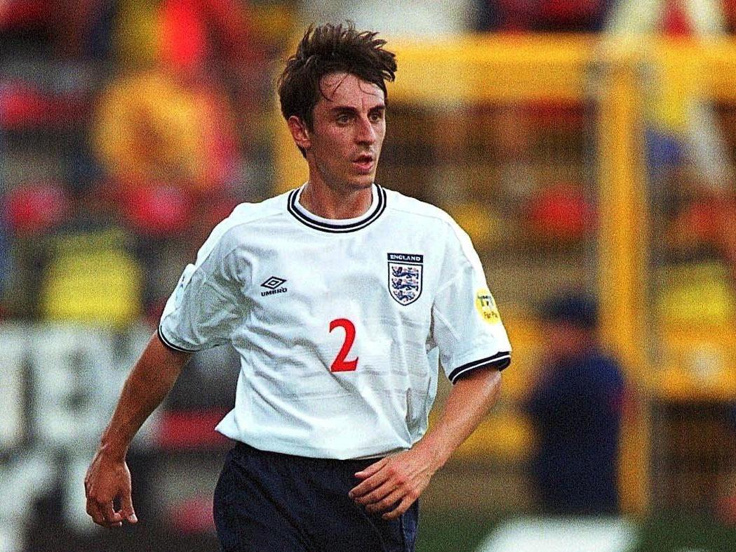 Gary Neville at Euro 2000 with England