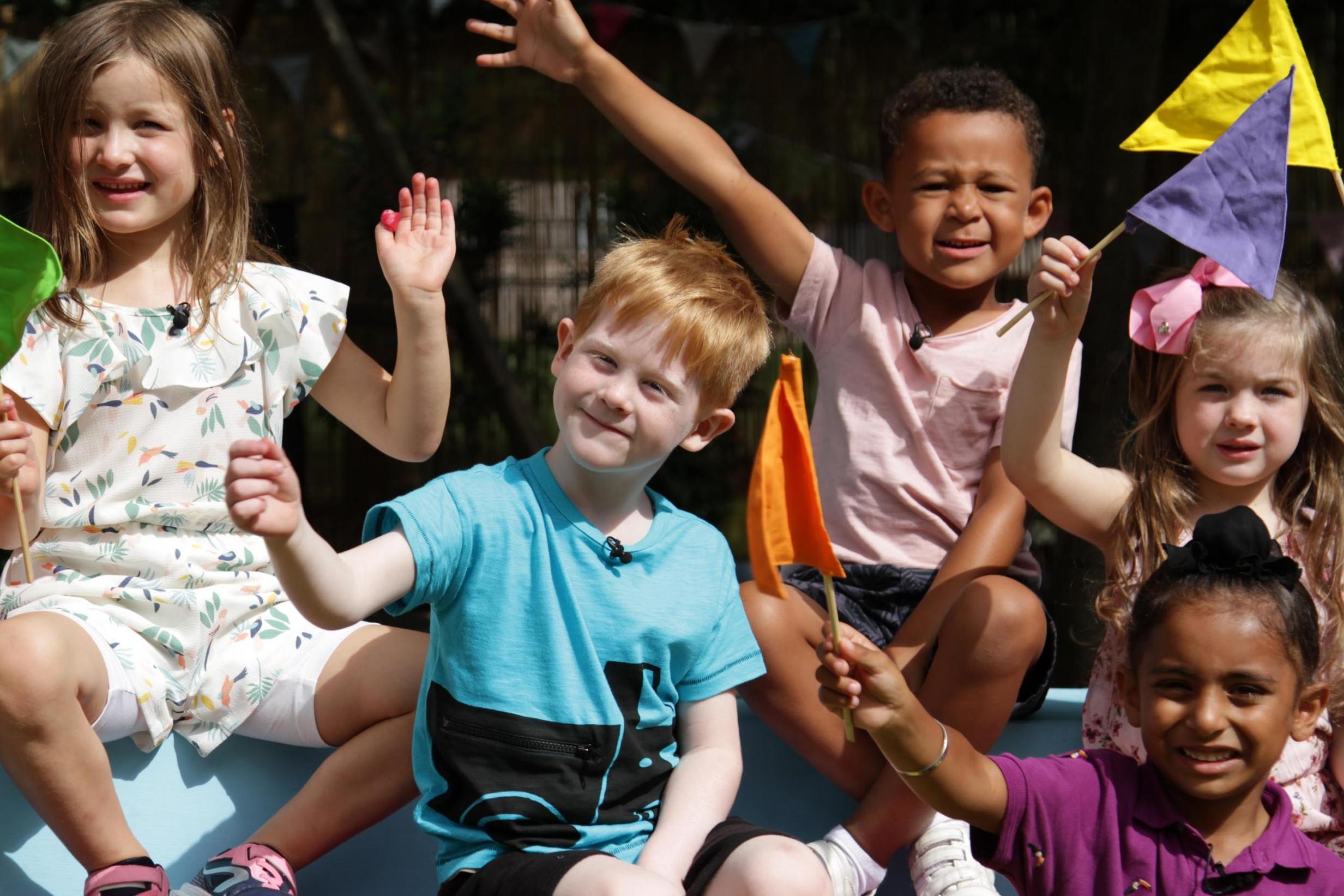 Heidi, Connor, Maxwell, Daya, Merryn on 'The Secret Life of 5 Year Olds'