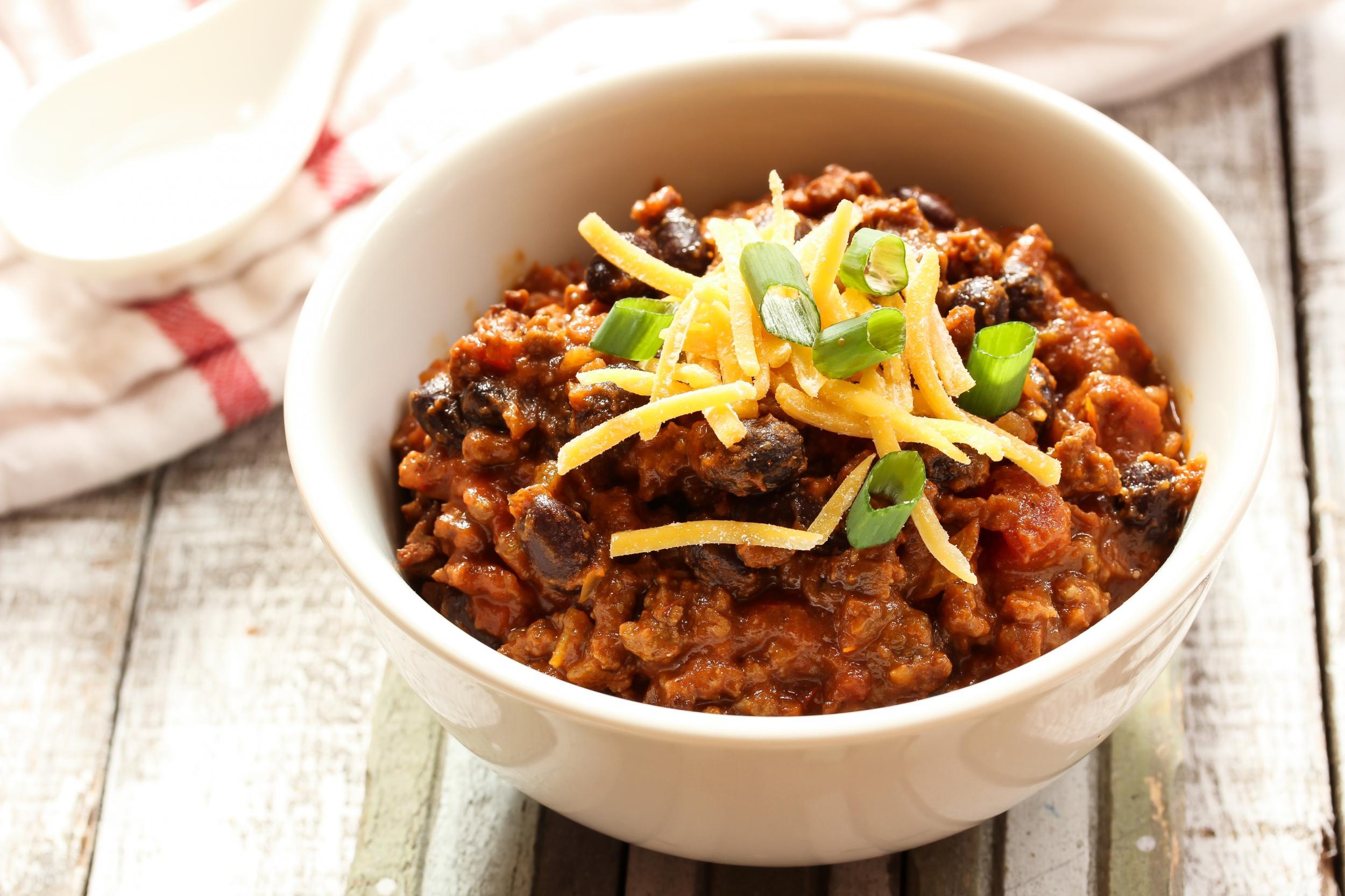 Chili is great for feeding a lot of people on game day