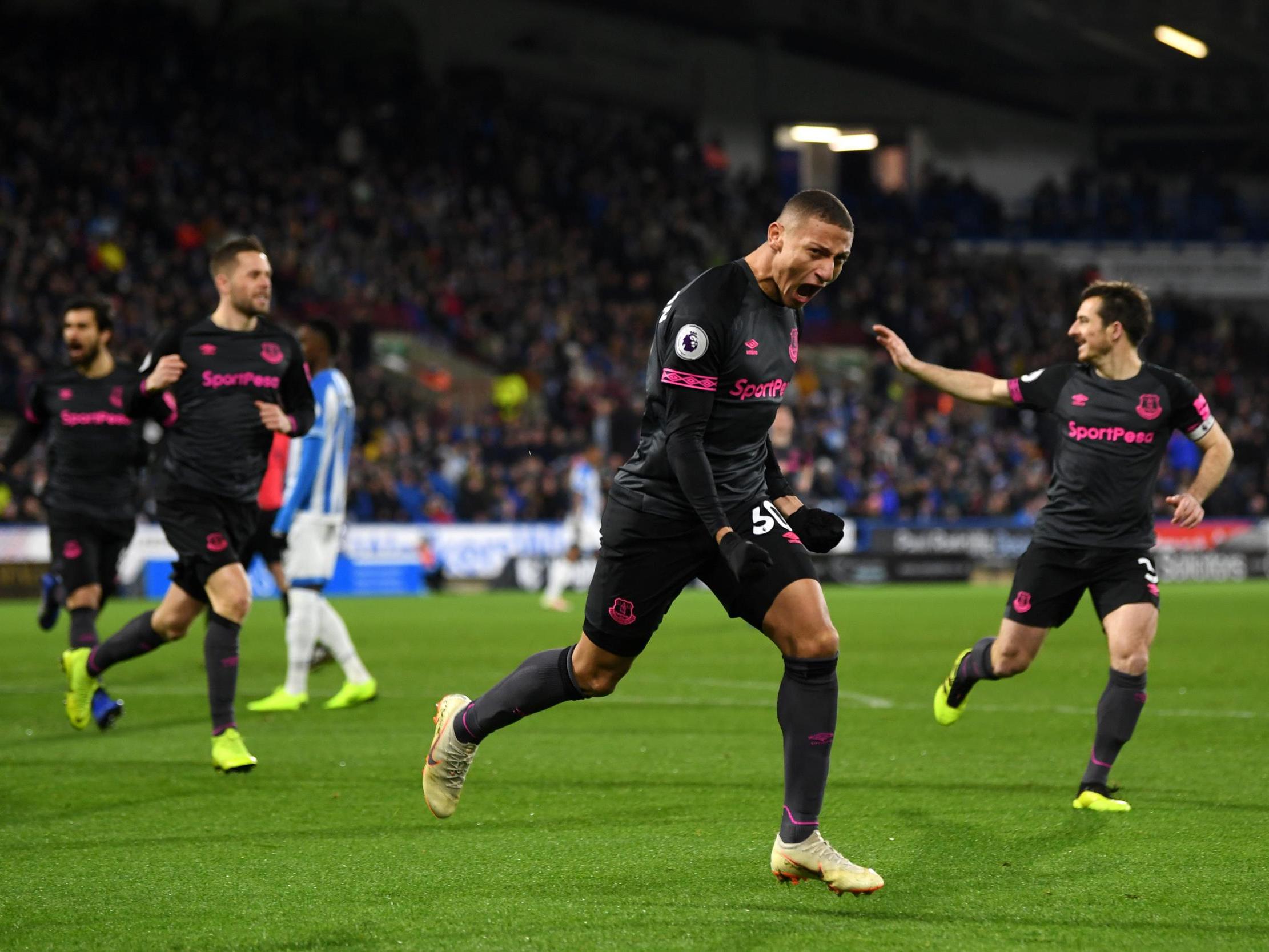 Richarlison put Everton ahead after just three minutes