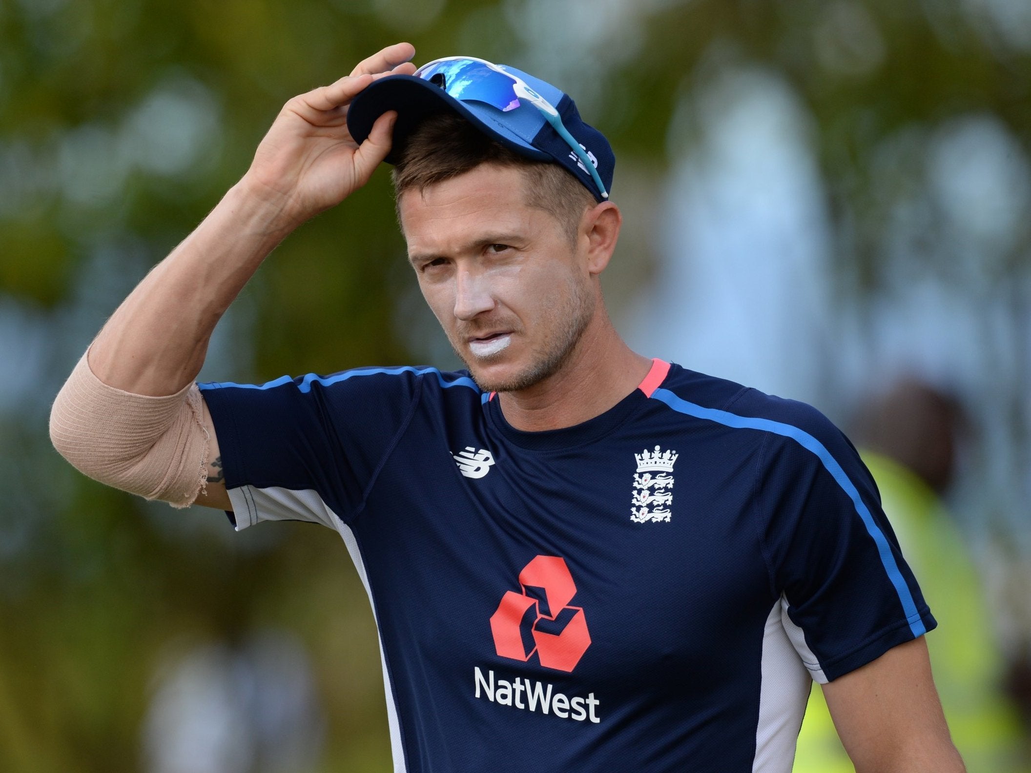 Joe Denly in England training