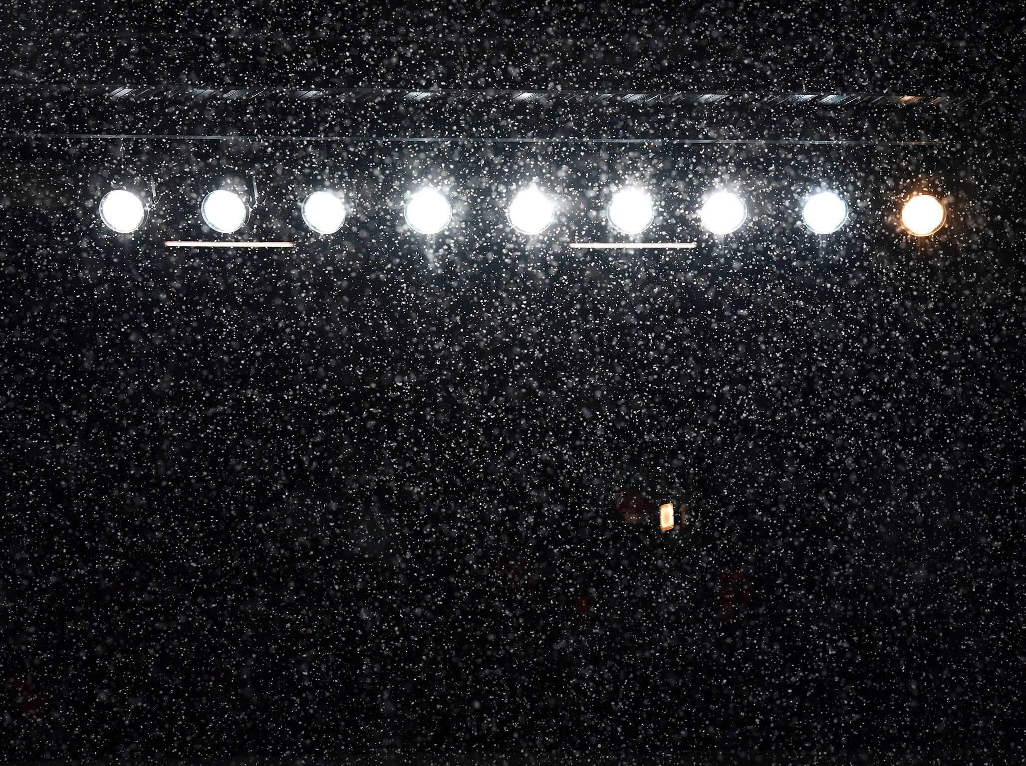 It was a snowy night at Anfield