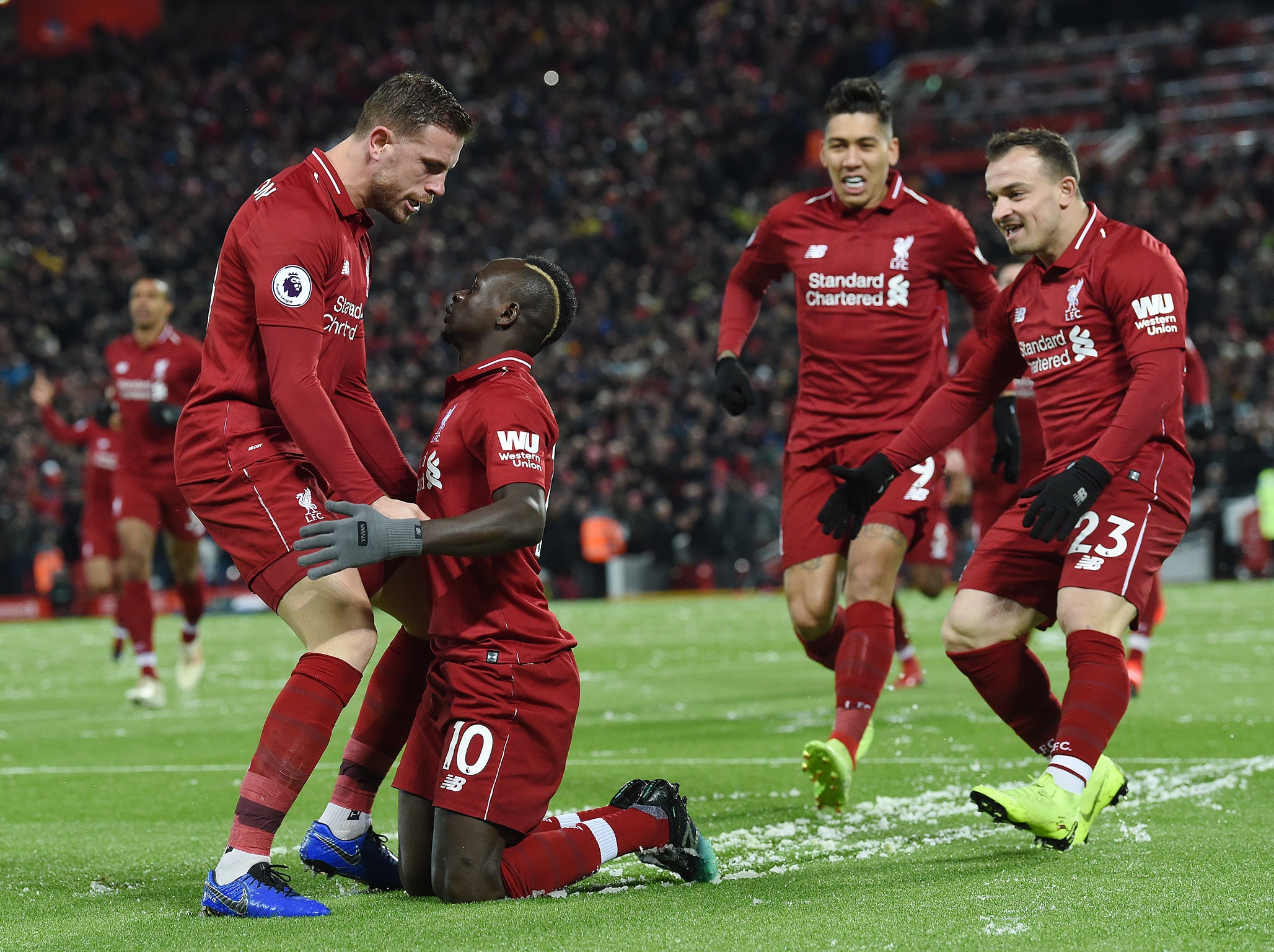 Sadio Mane put Liverpool in front