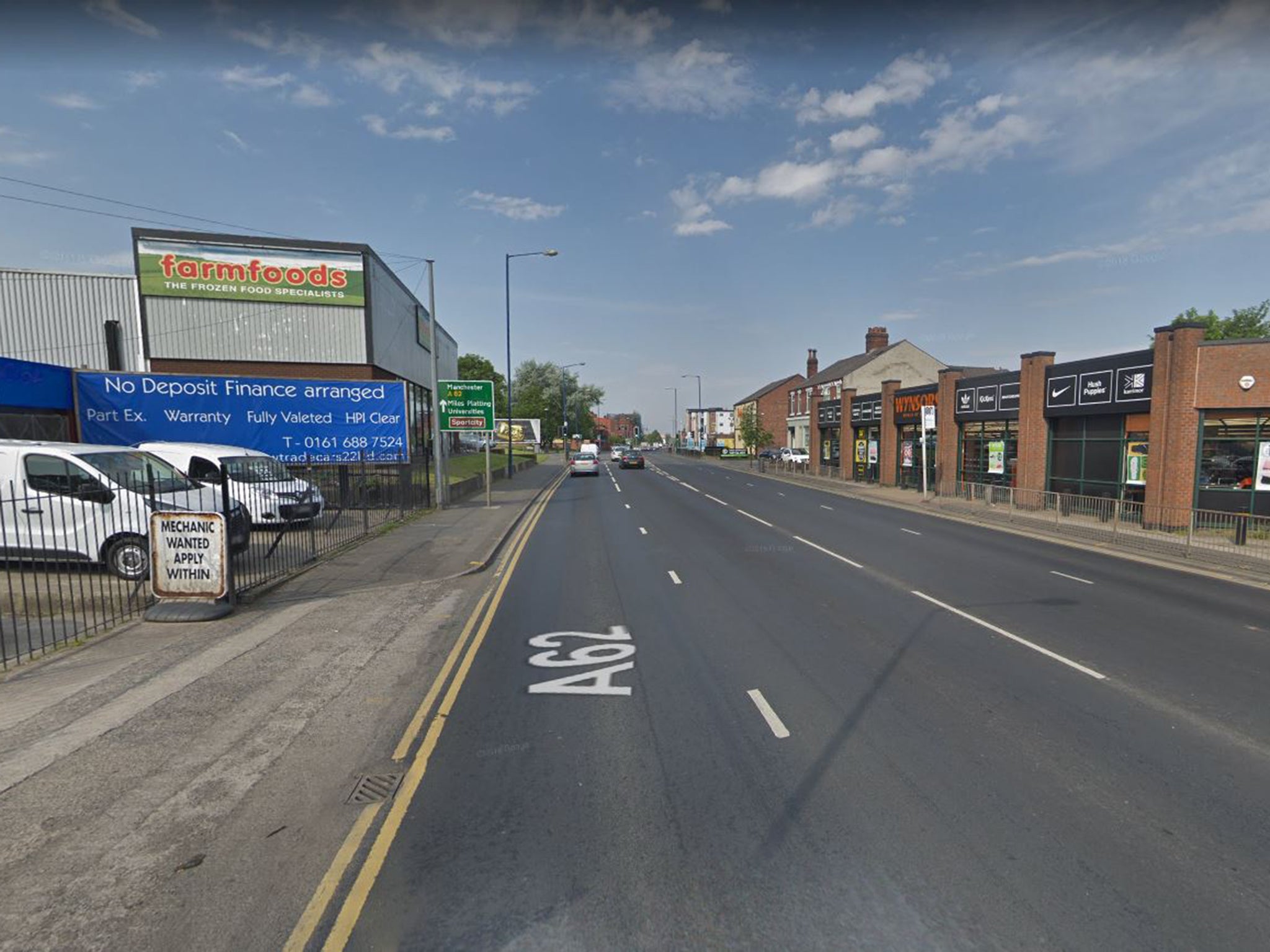 Armed police stopped the vehicle as part of an investigation into organised crime on Oldham Road in Newton Heath