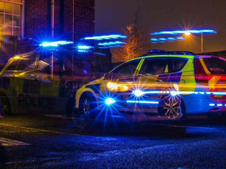 Officers switched on their blue lights and sirens over concern for caller (File photo)