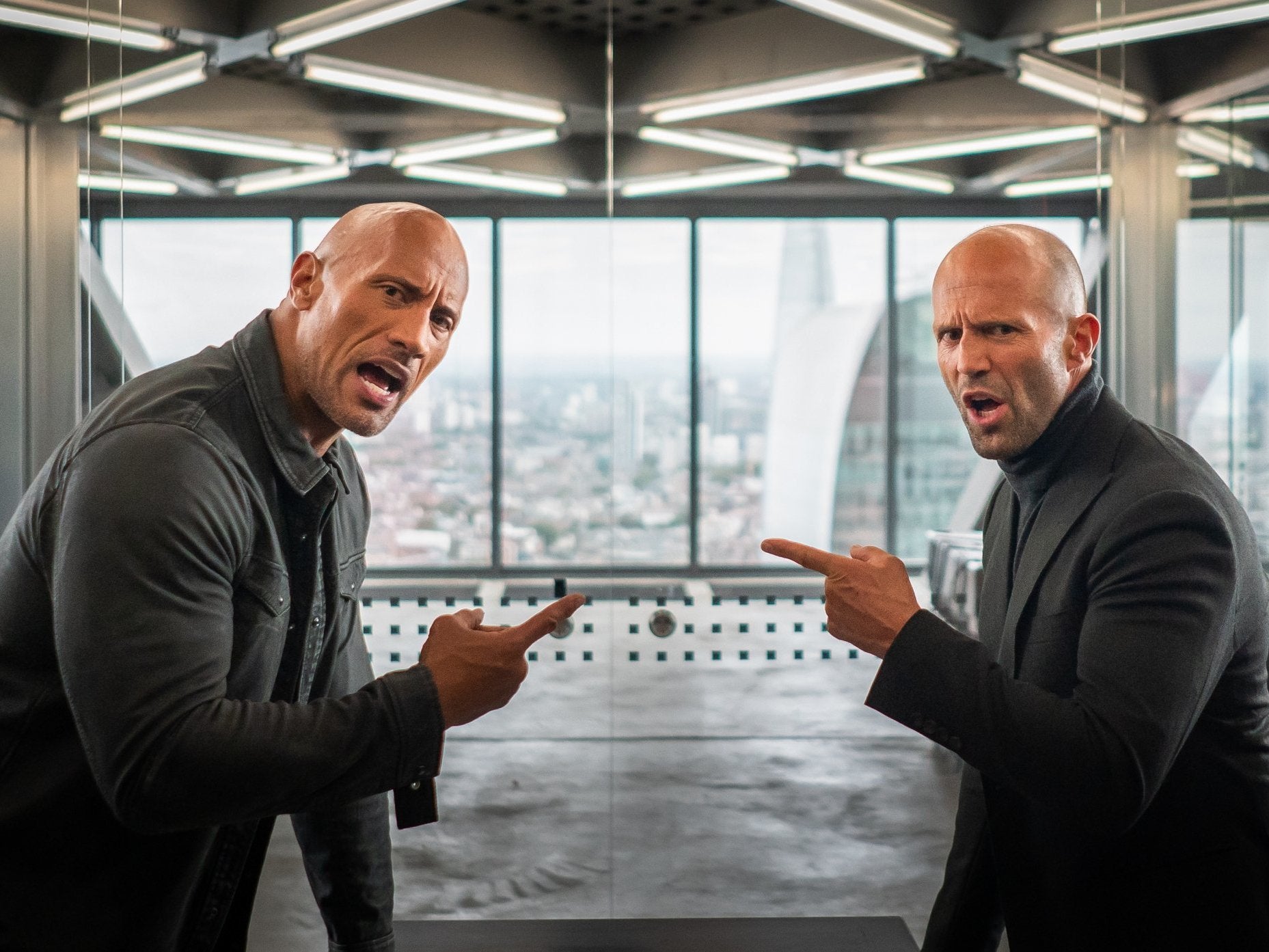 Dwayne Johnson and Jason Statham