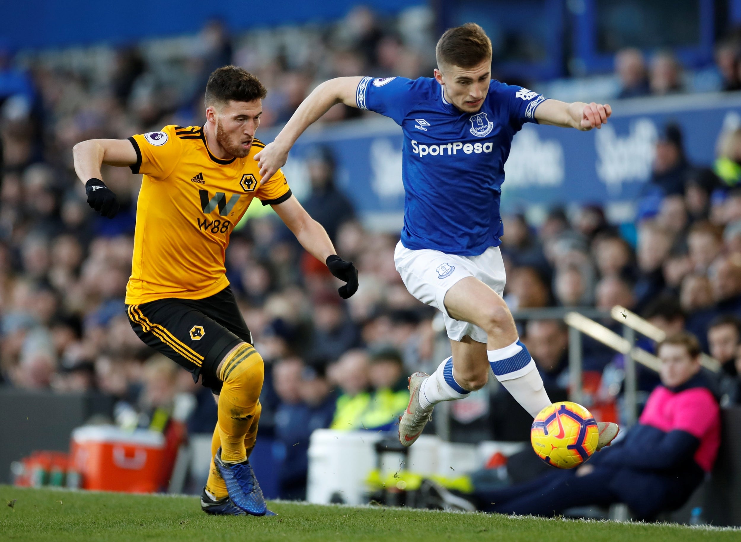 Matt Doherty in action for Wolves earlier this season