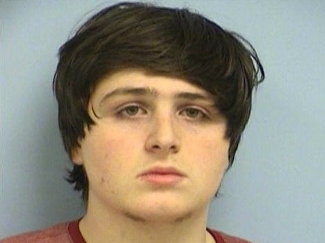 Luca Mangiarano, 19, is accused of robbing a bank in Austin and making his escape on an electric scooter