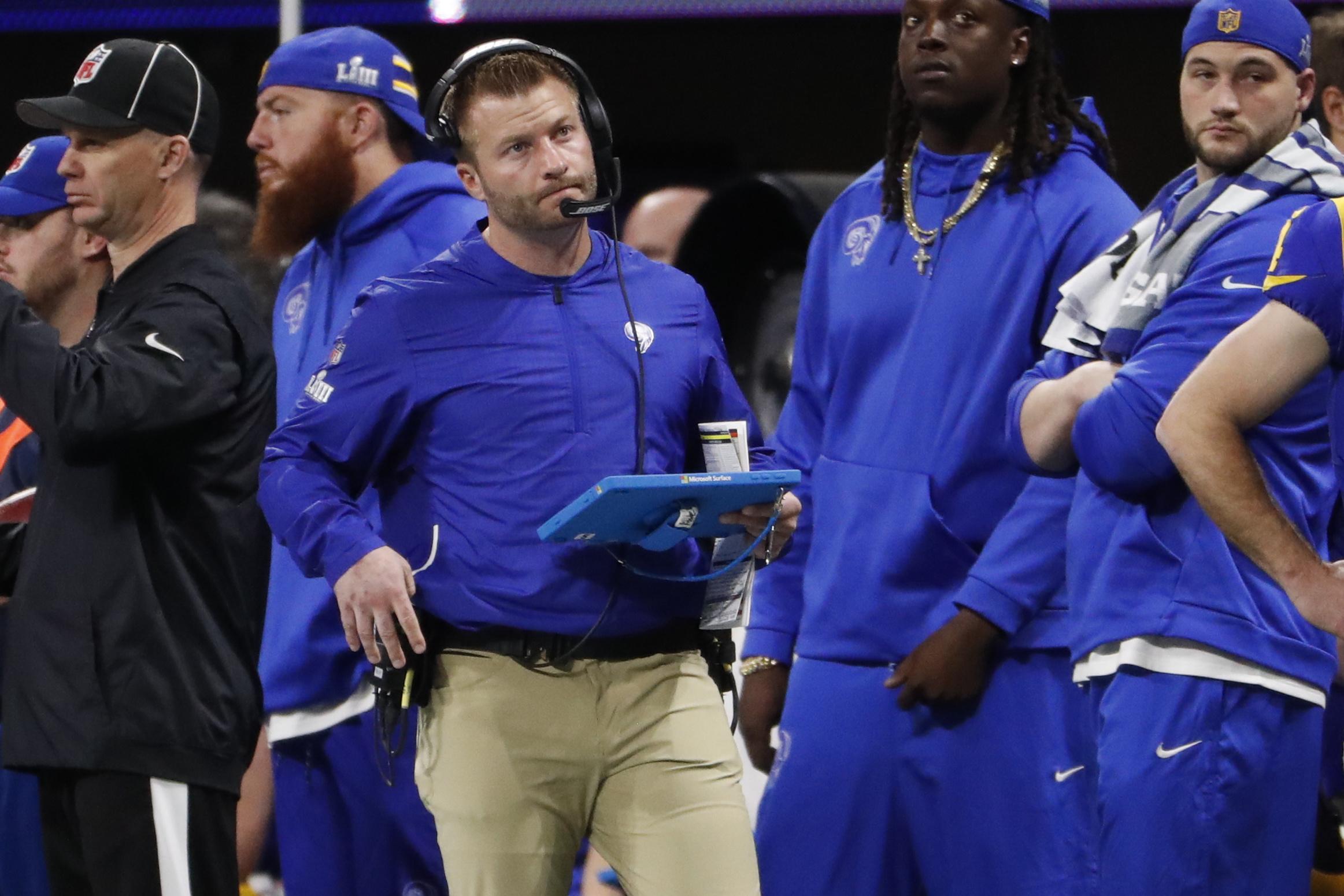 Rams head coach Sean McVay took responsibility for the defeat