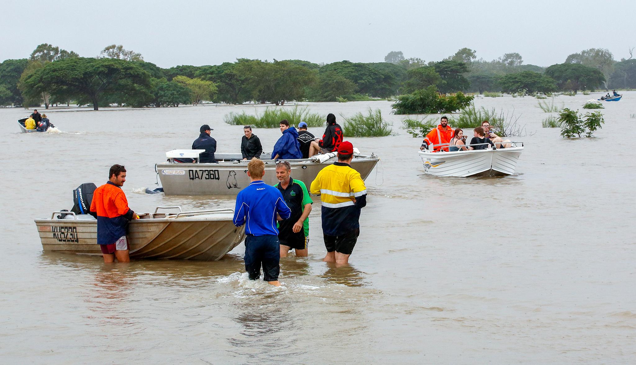 Evacuations under way in Townsville on February 4