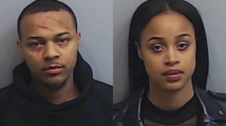 Bow Wow, left, and Leslie Holden were arrested after an altercation at a property in Atlanta (Fulton County Sheriff&amp;#039;s Office)