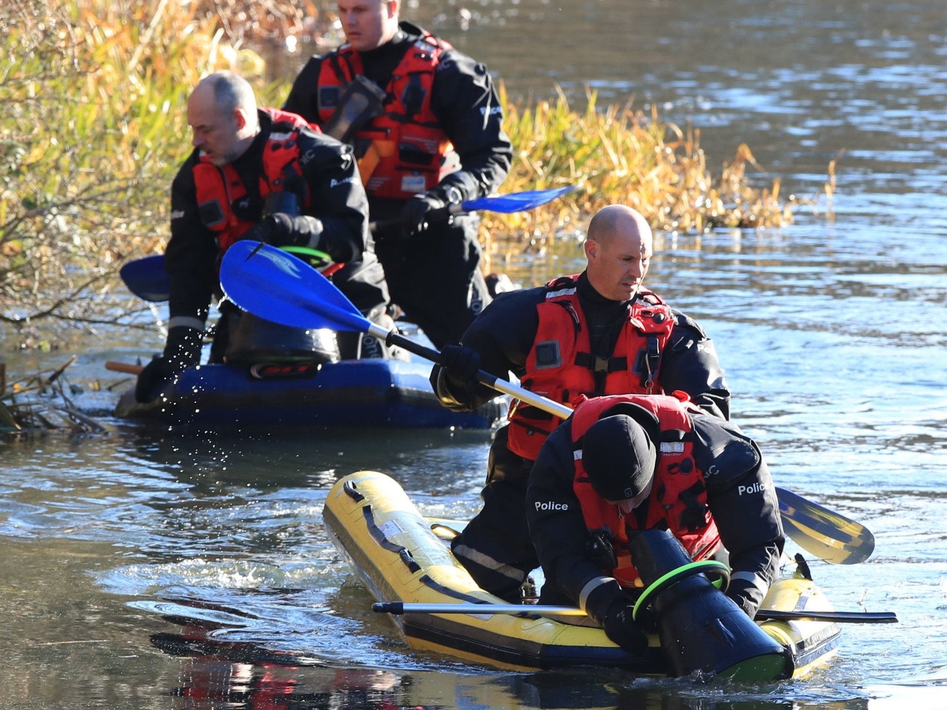 Police search for missing student Libby Squire on Barmston Drain