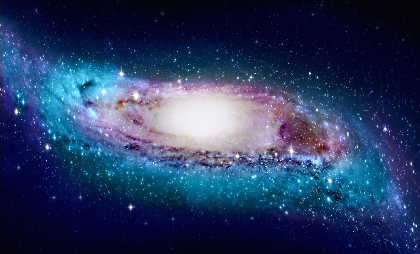 Artist's impression of the warped and twisted Milky Way disk