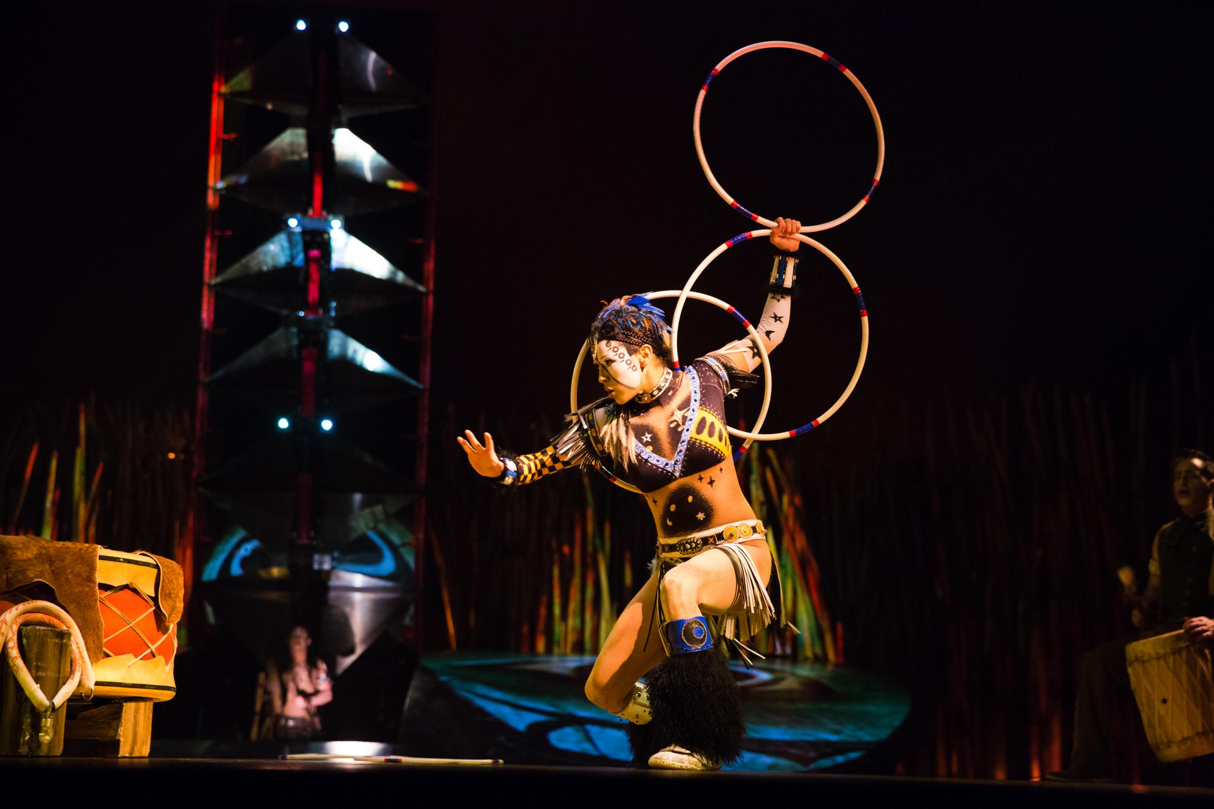 Hoop dancer Shandien Larance