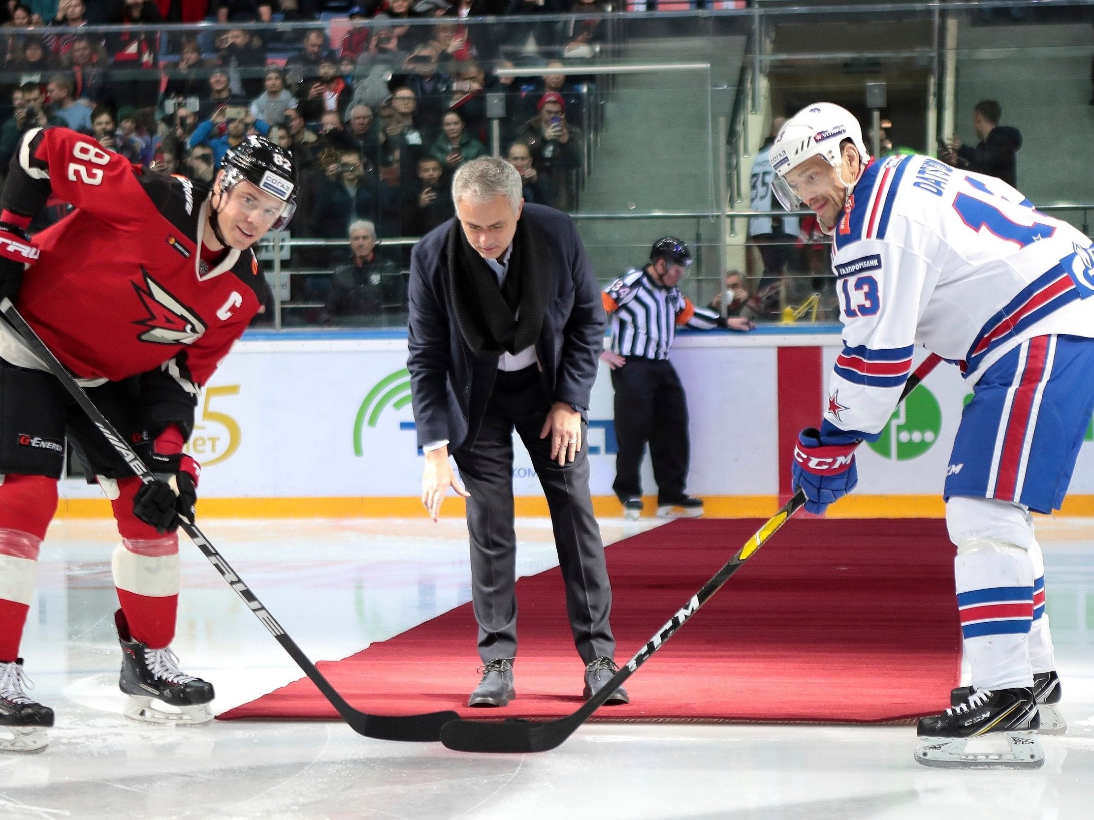 Mourinho started the match between Avangard Omsk and SKA St Petersburg