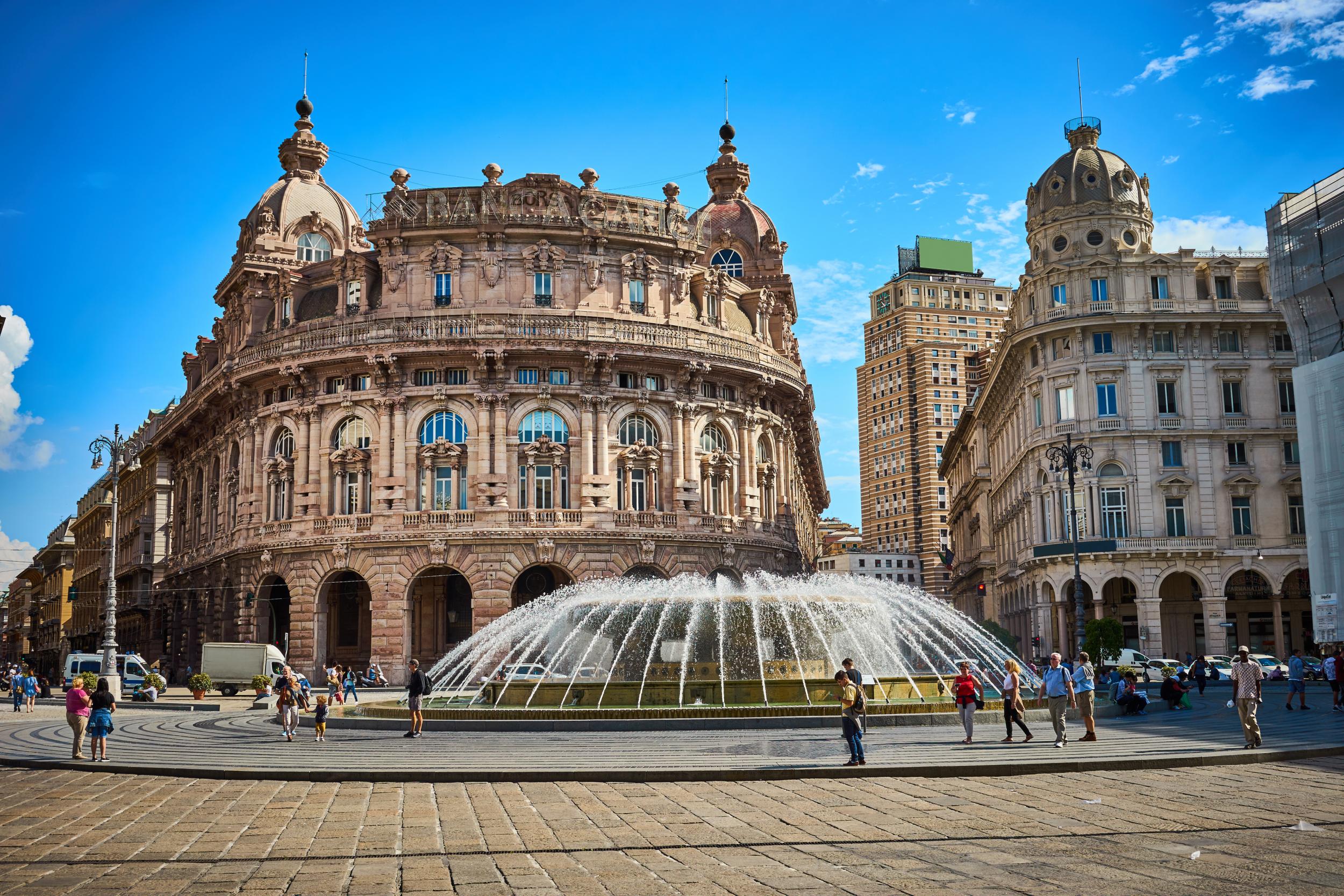 The Piazza De Ferrari, Genoa