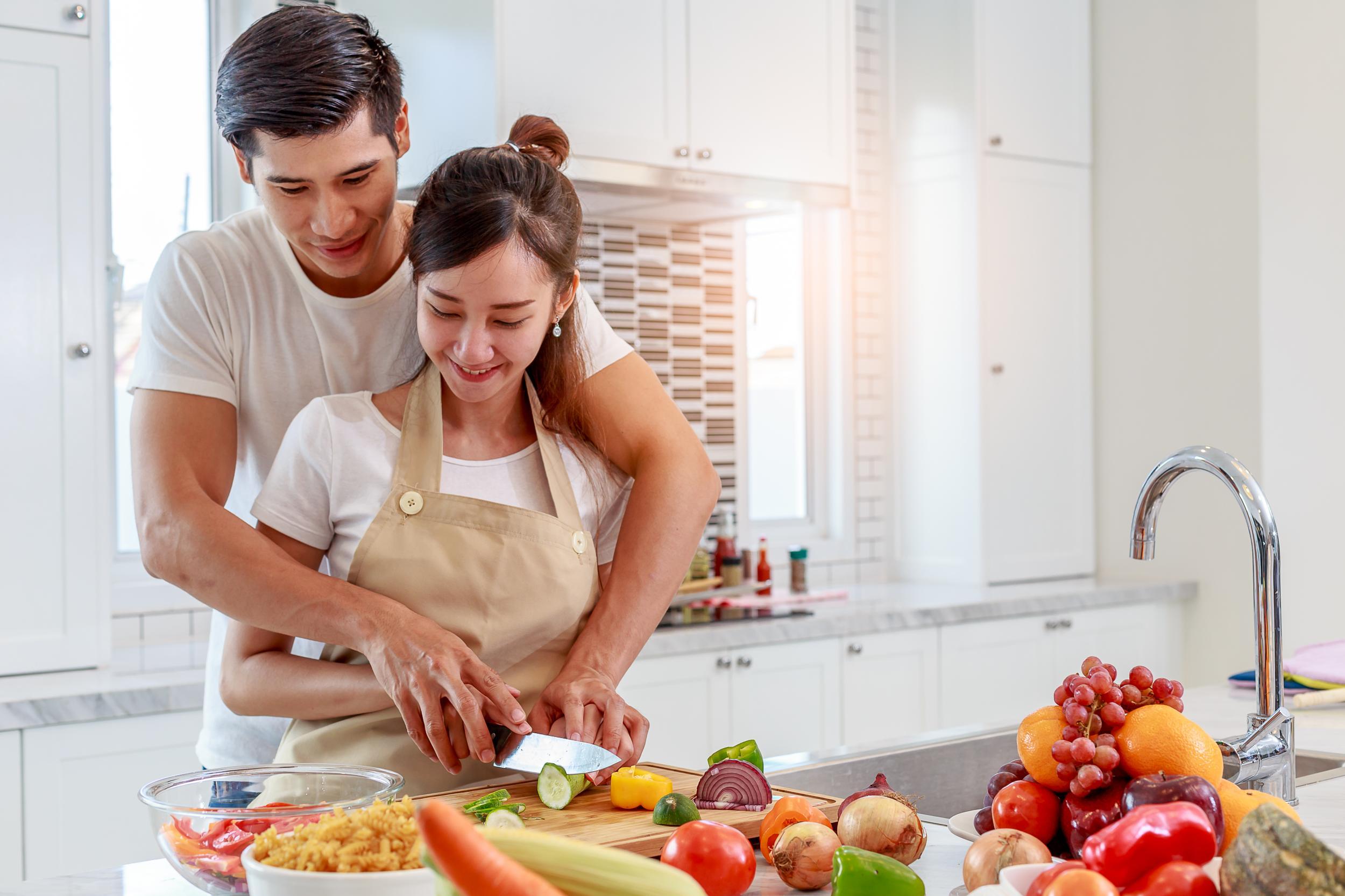 A home-cooked meal is more fun and more affordable than eating out (Stock)