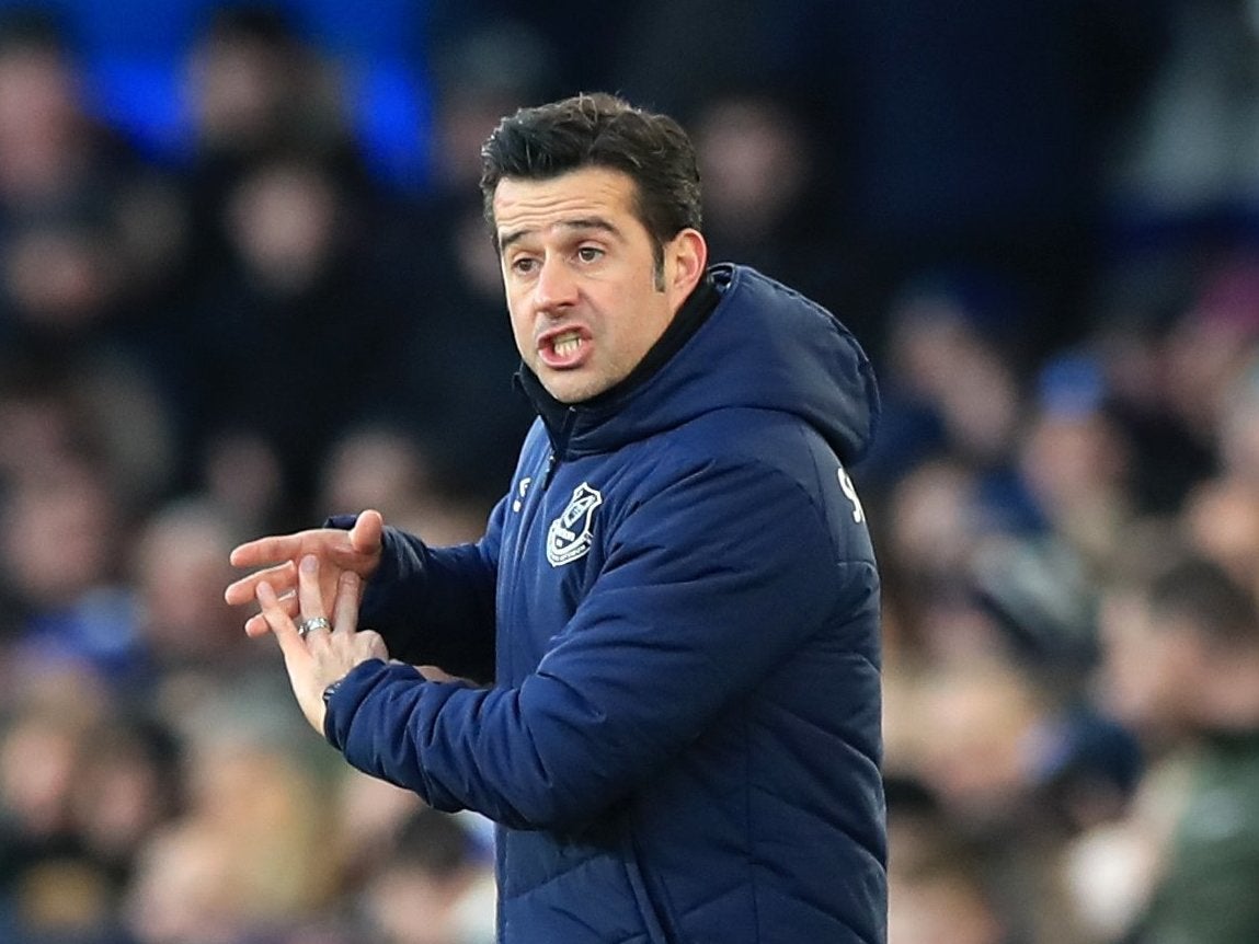 Marco Silva is under increasing pressure at Everton