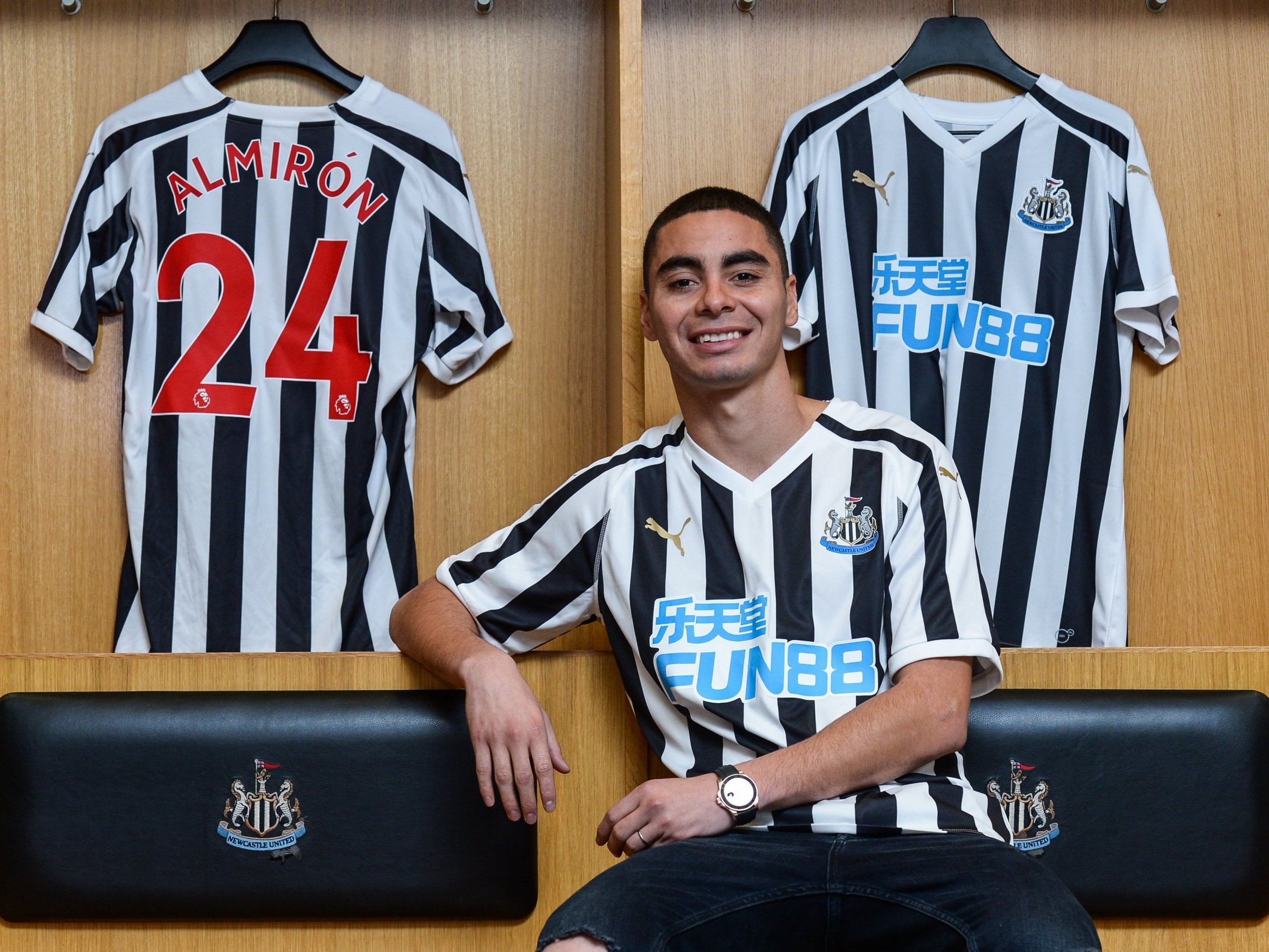 Almiron is in line to make his debut against Wolves