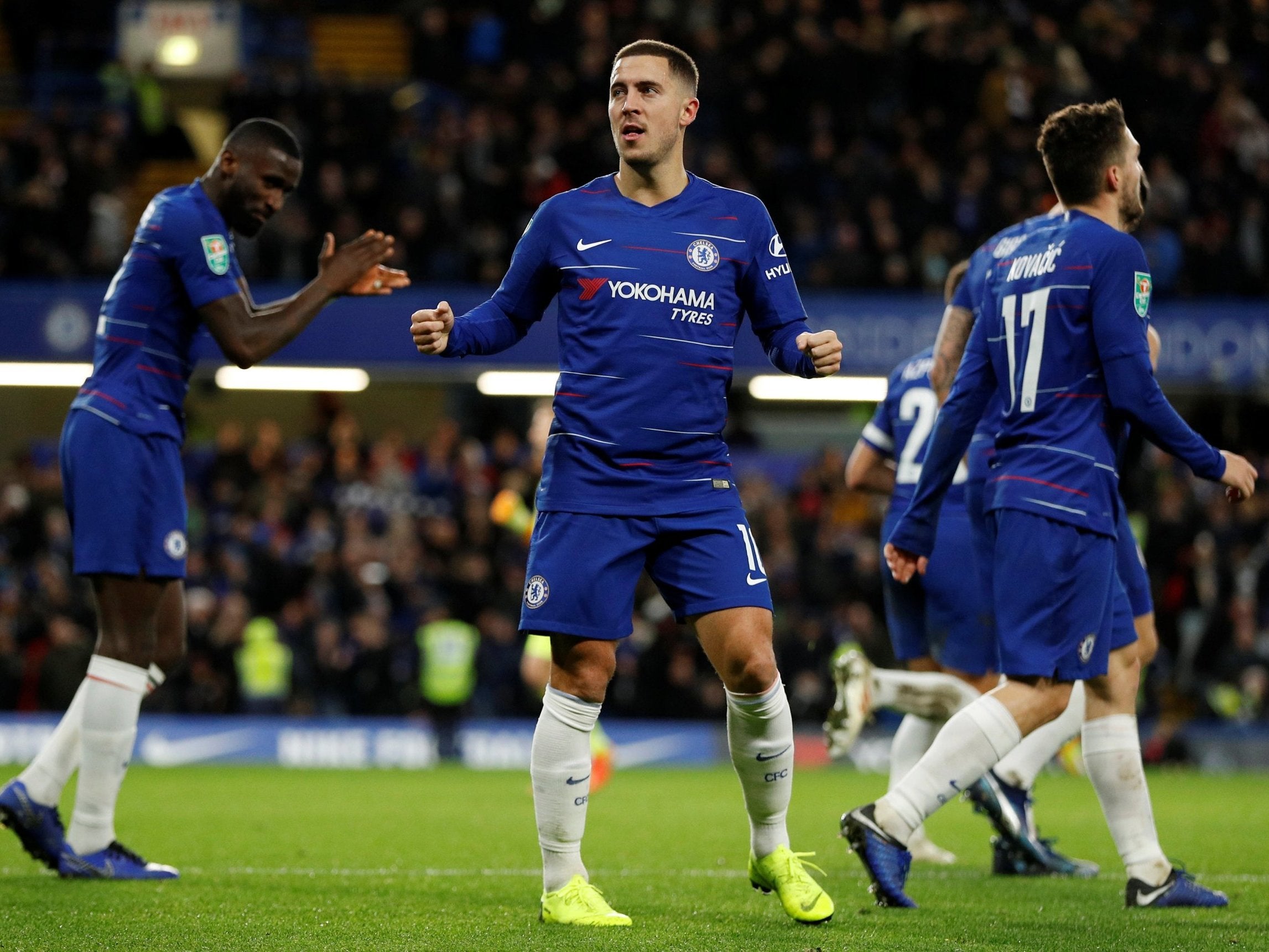 Chelsea beat Bournemouth 1-0 in the match, with Eden Hazard scoring an 86th minute winner