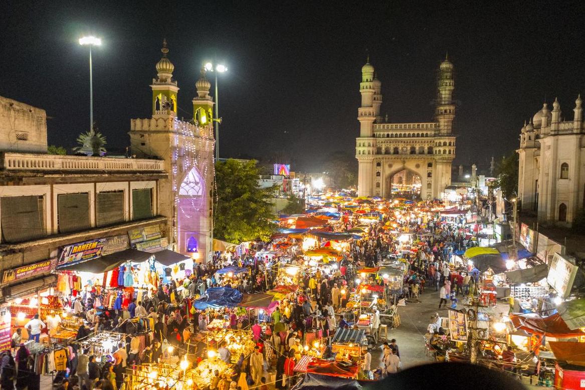 Charminar is a mosque that looks as charming as it sounds