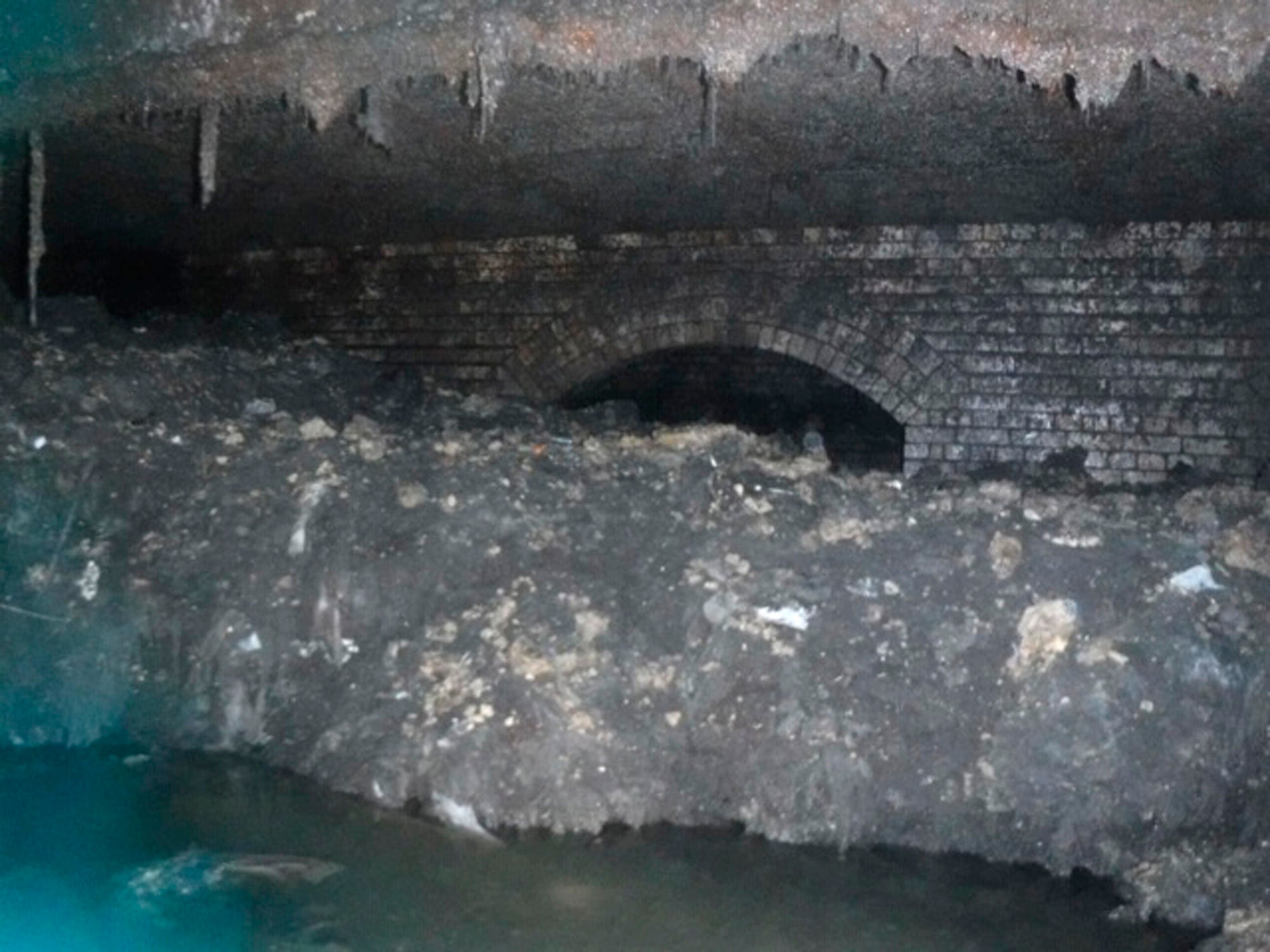Giant Sidmouth fatberg caused by cooking fats and hygiene products