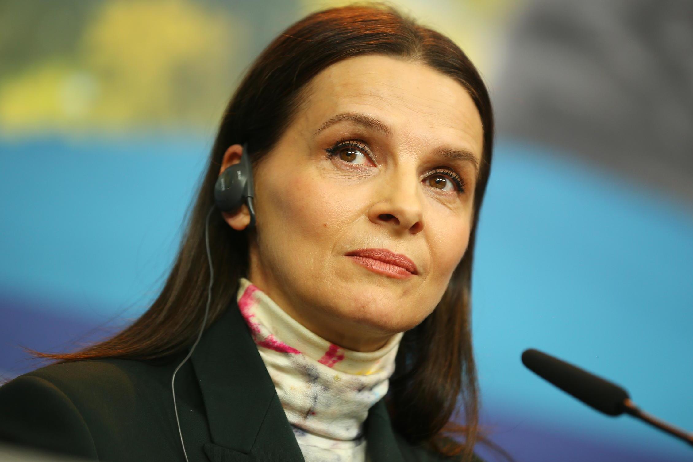 President of the International Jury Juliette Binoche attends the International Jury press conference during the 69th Berlinale International Film Festival Berlin at Grand Hyatt Hotel on 7 February, 2019 in Berlin, Germany.