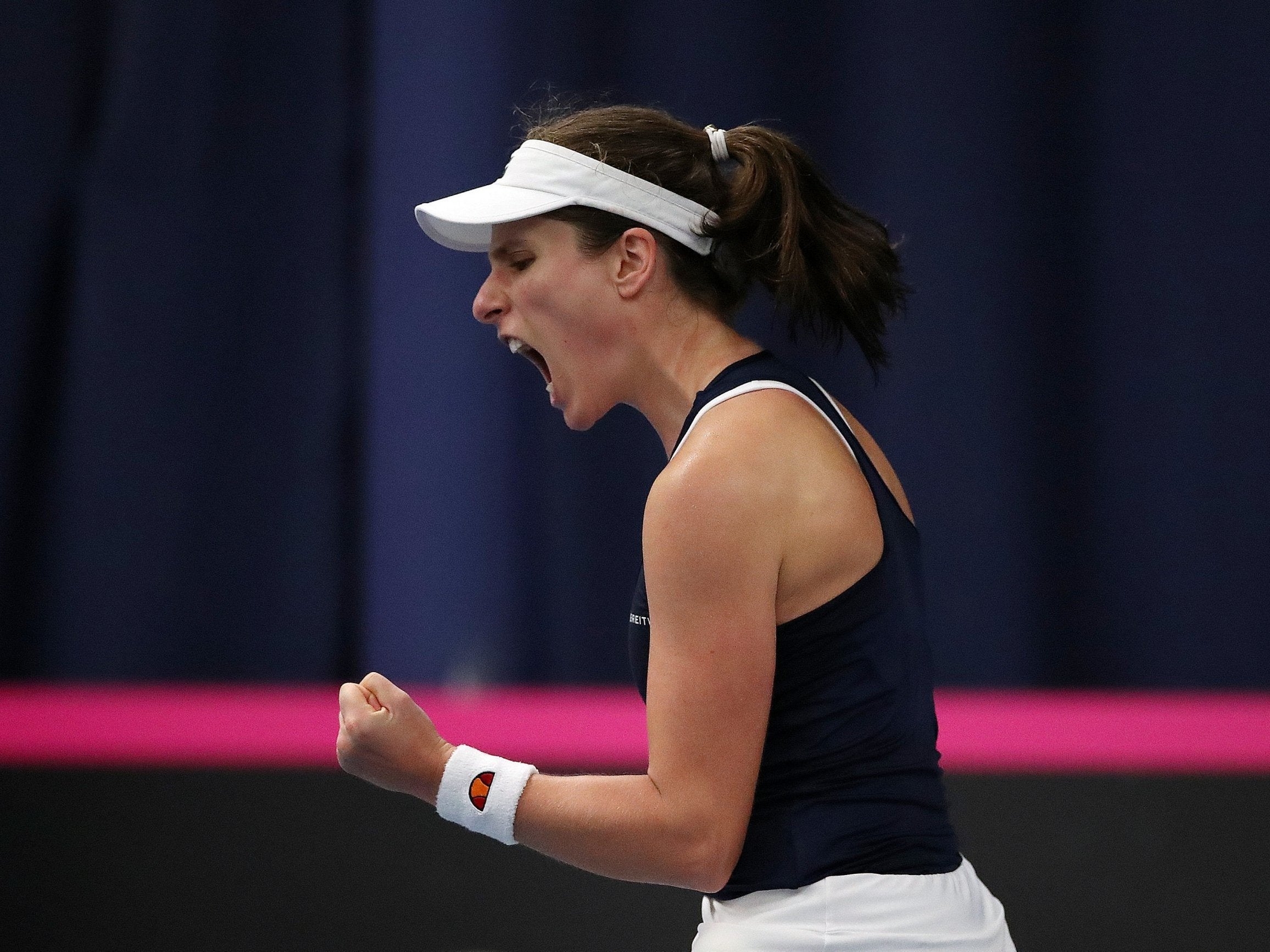 Konta's win saw Great Britain to victory