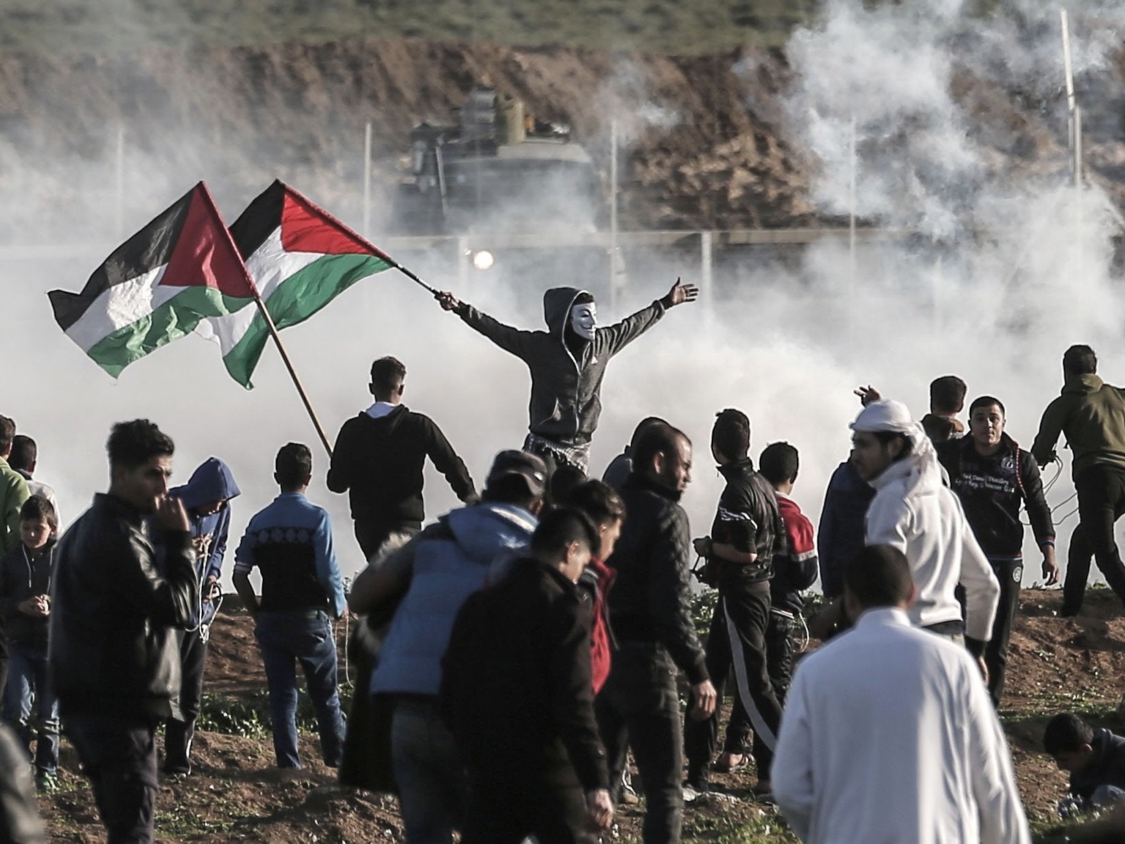 Gaza border protest on 8 February