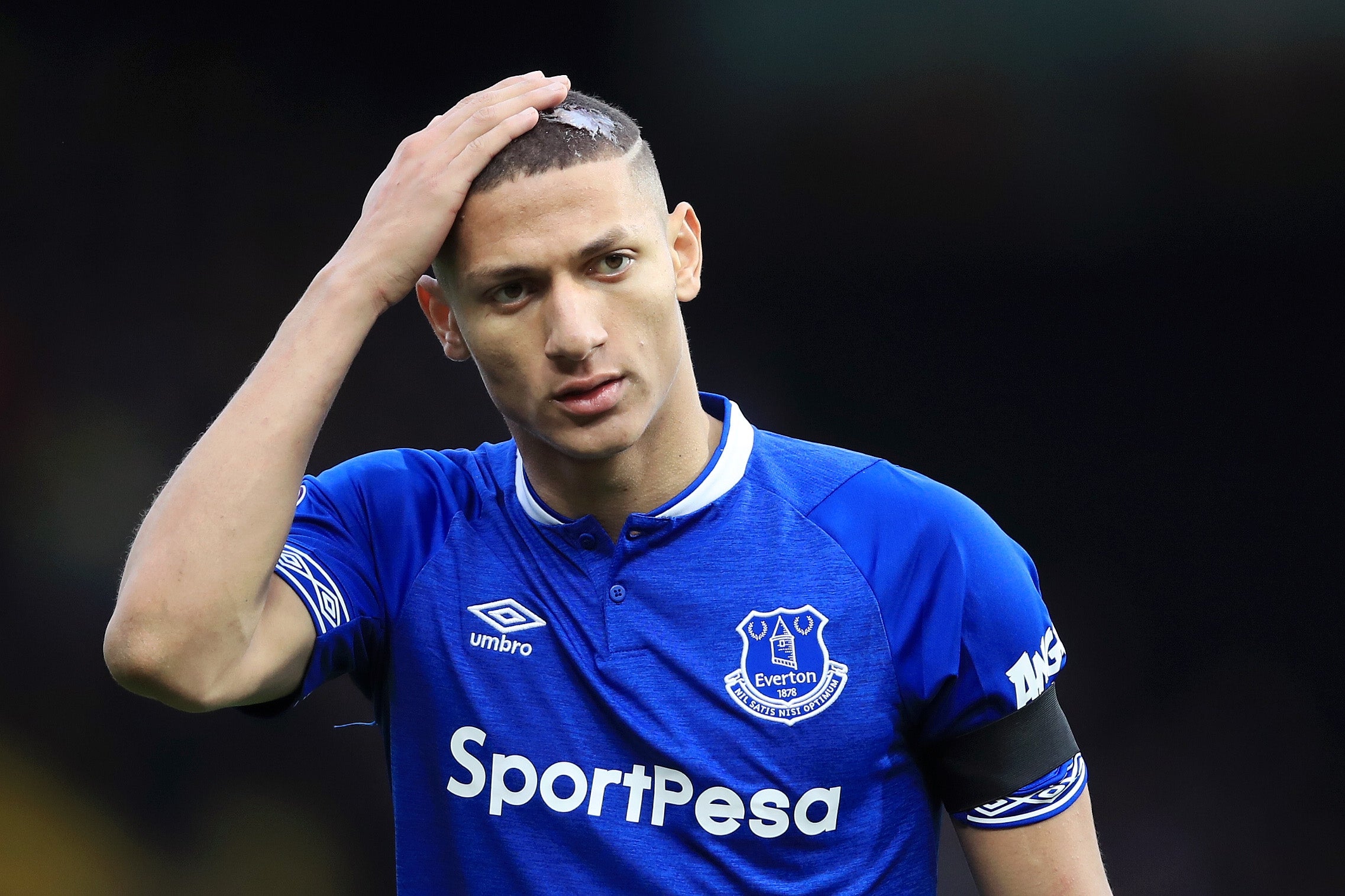 It was a frustrating afternoon for Richarlison