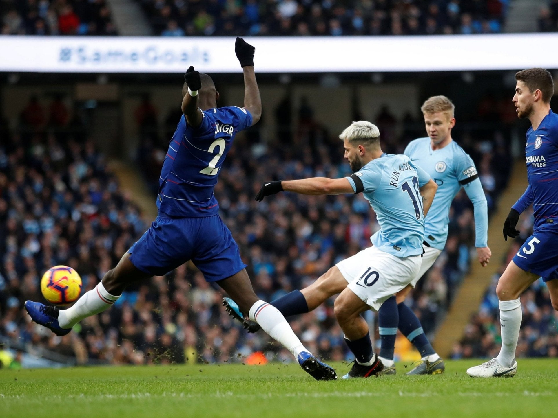 Aguero proved far too much for Chelsea to deal with