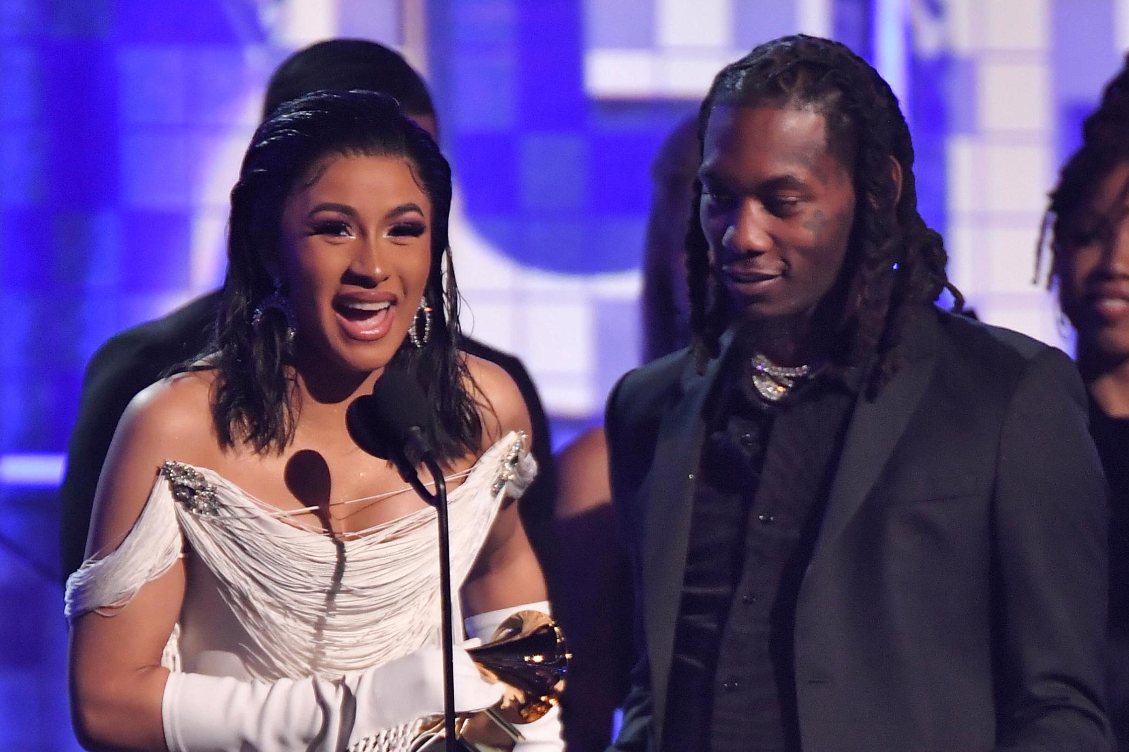 Cardi B becomes the first female solo artist to win Best Rap Album