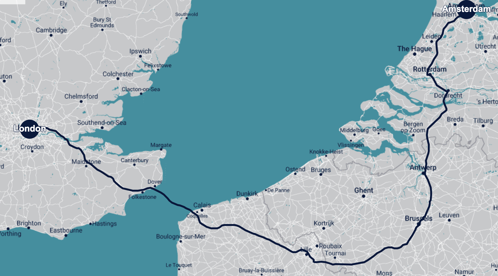 Fast track: the route map for Eurostar's link from London to Amsterdam