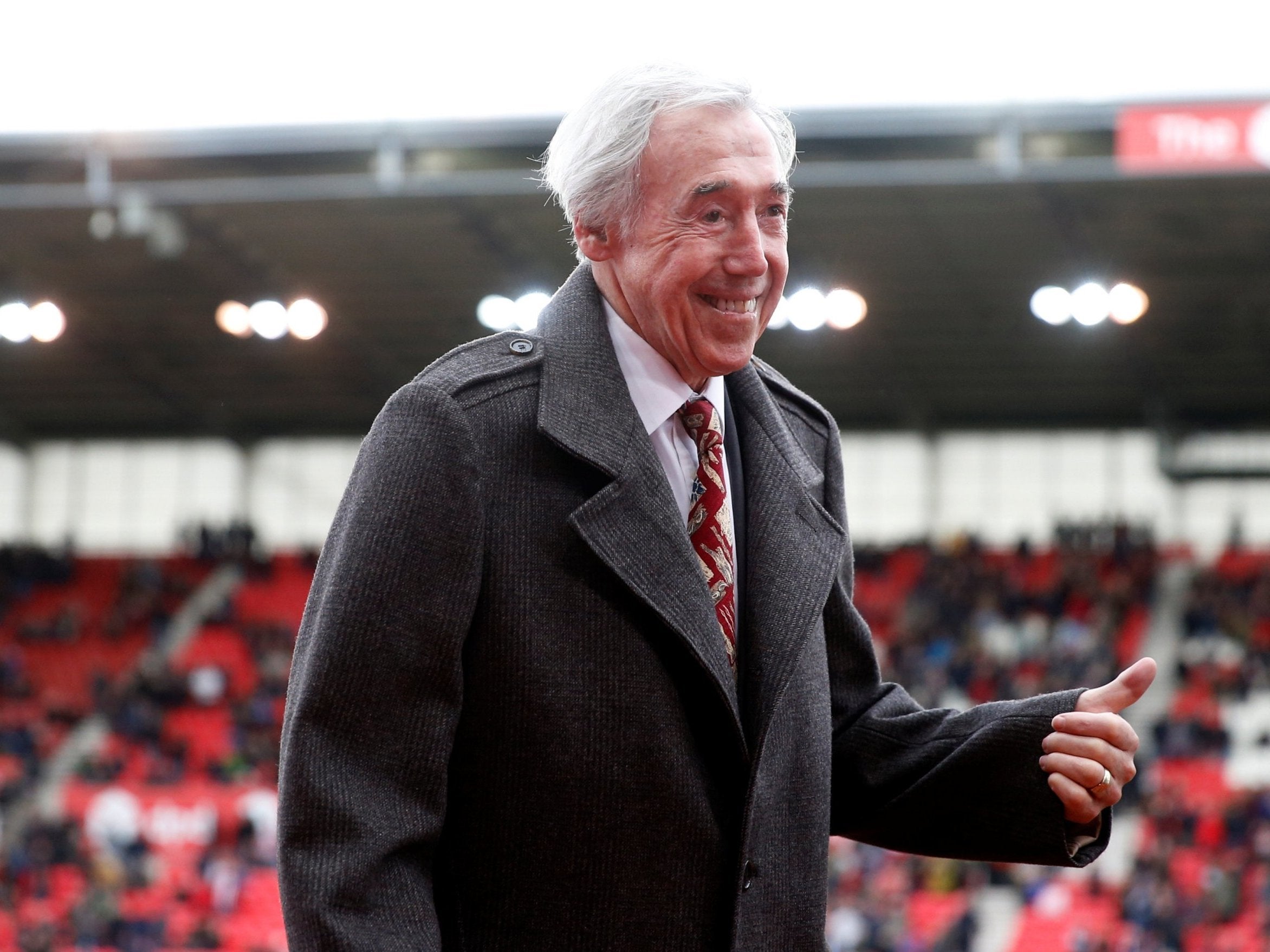 Gordon Banks attends a Stoke City game (Reuters)