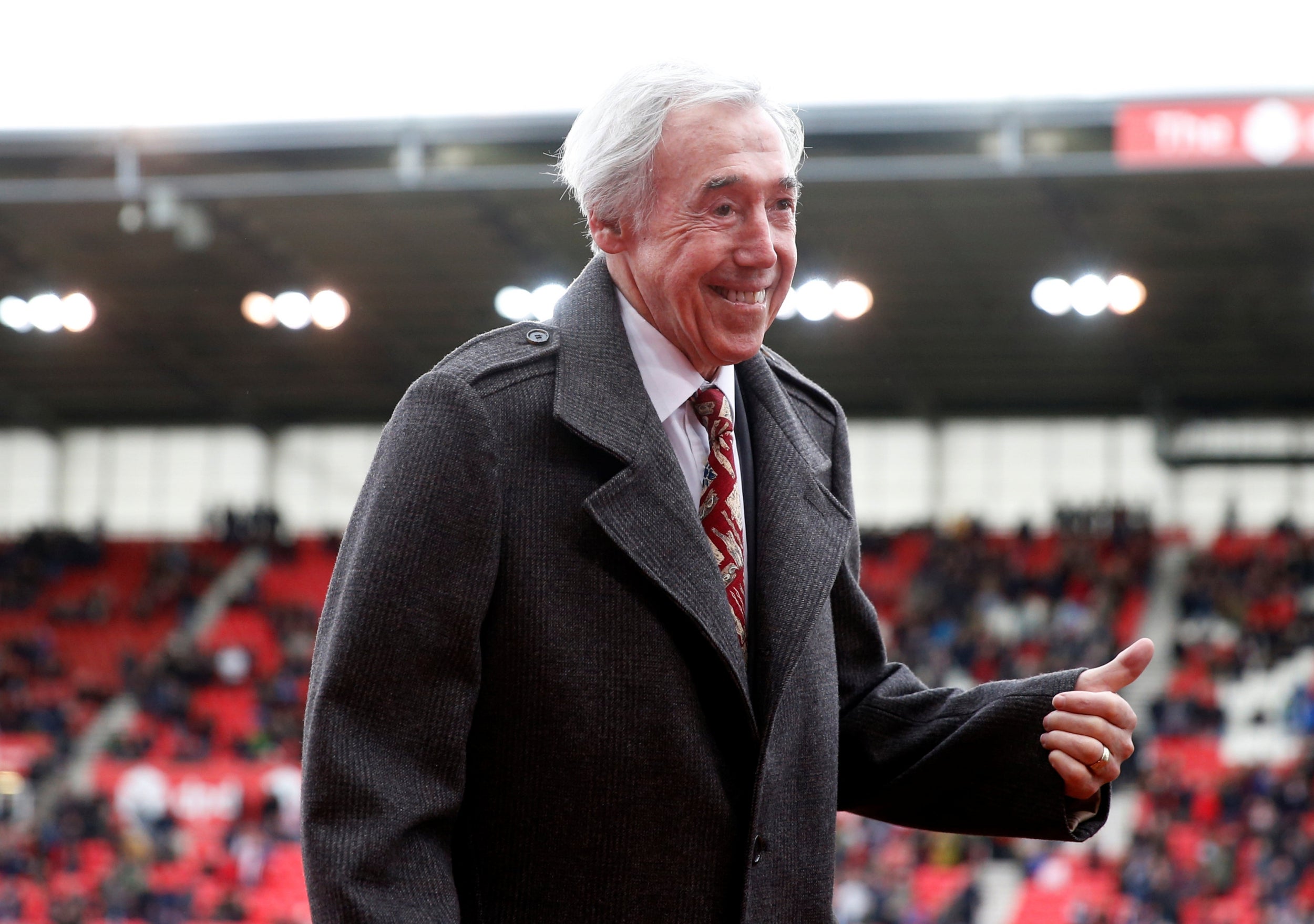 Gordon Banks is applauded at Stoke City