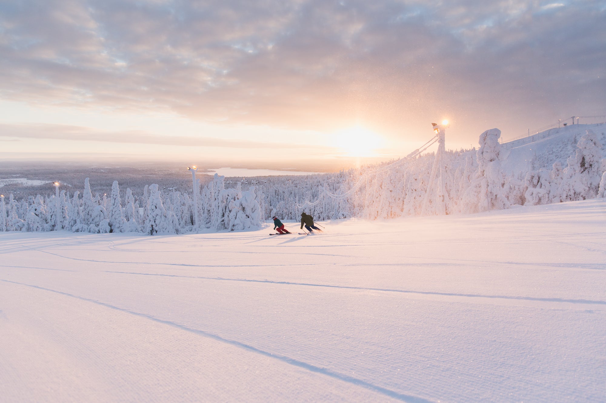 Ruka welcomes new lifts and an easier slope off a FIS black run