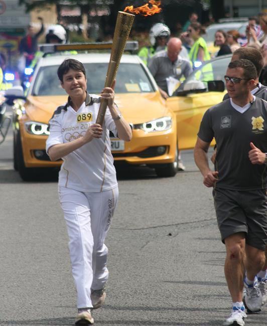 Orvice and the Olympic flame in 2012