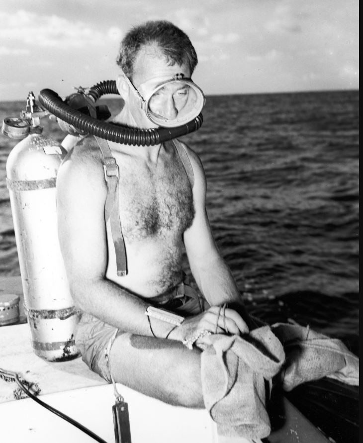 Munk during the Capricorn expedition to the South Pacific in 1952