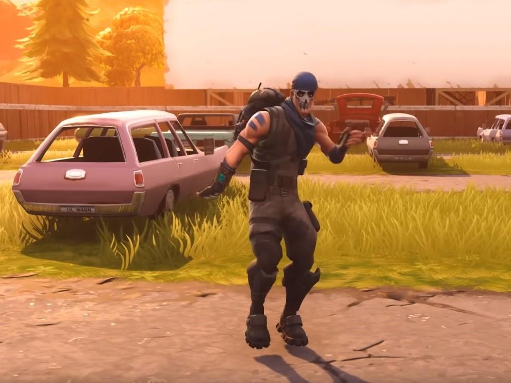 A character in Fortnite performs the Milly Rock dance move, allegedly created by the rapper 2 Milly