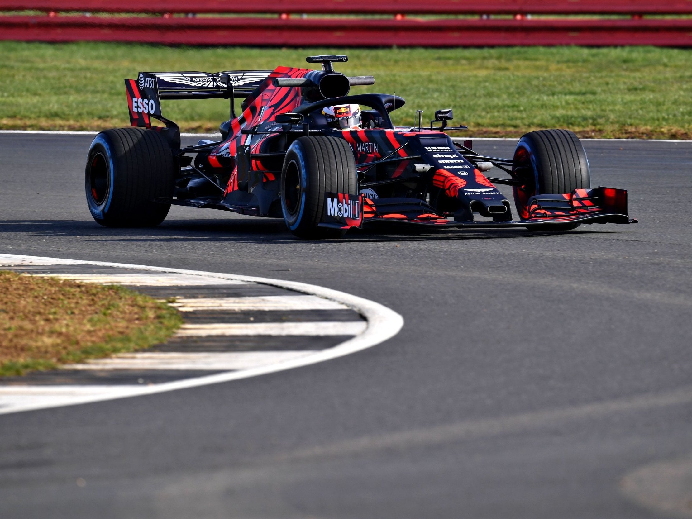 Max Verstappen got to test drive his new car at Silverstone